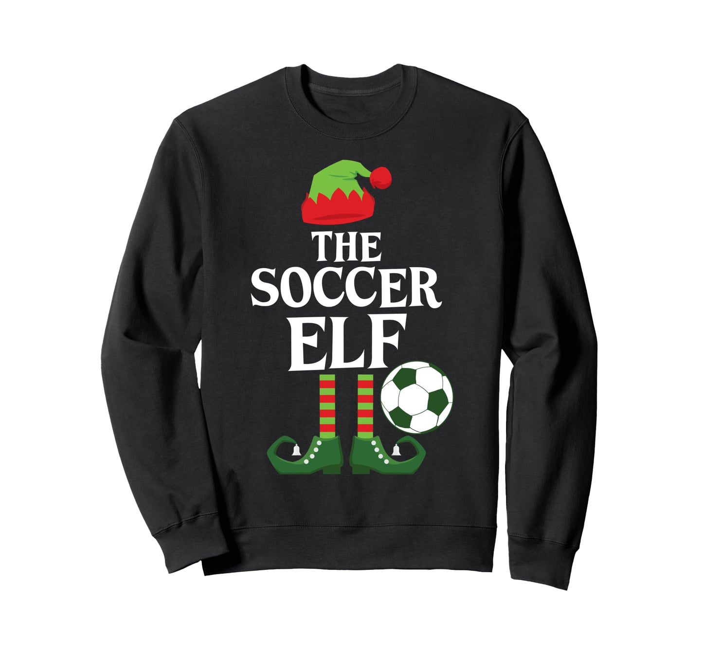 Soccer Elf Family Group Matching Sweatshirt - Fun Novelty Design Men Women - T-Shirt, Sweatshirt, Hoodie