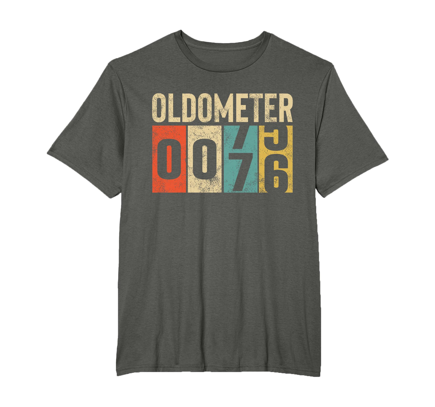 Funny 76 Years Old Oldometer 76Th T-Shirt - Custom Art Print for Adults - T-Shirt, Sweatshirt, Hoodie
