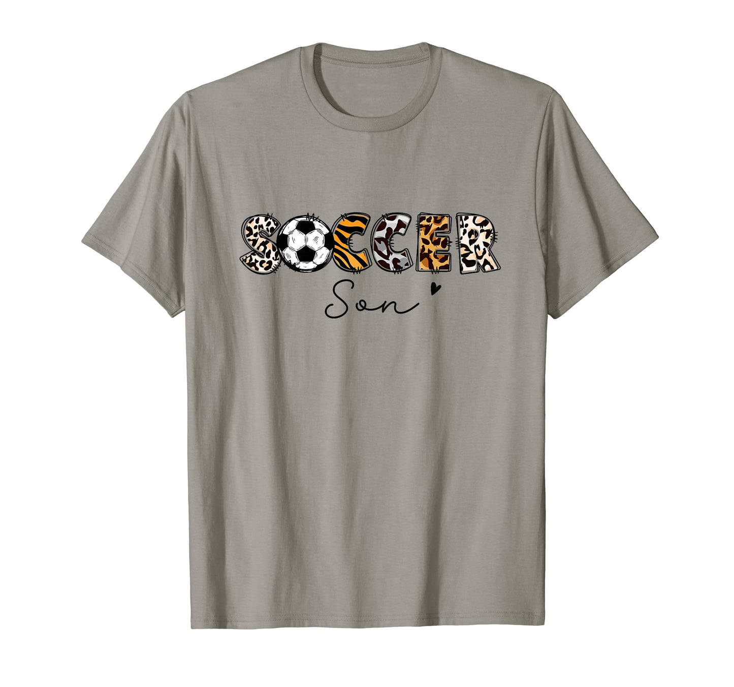 Soccer Son Leopard Son Soccer Player T-Shirt - Graphic Print Men Women - T-Shirt, Sweatshirt, Hoodie