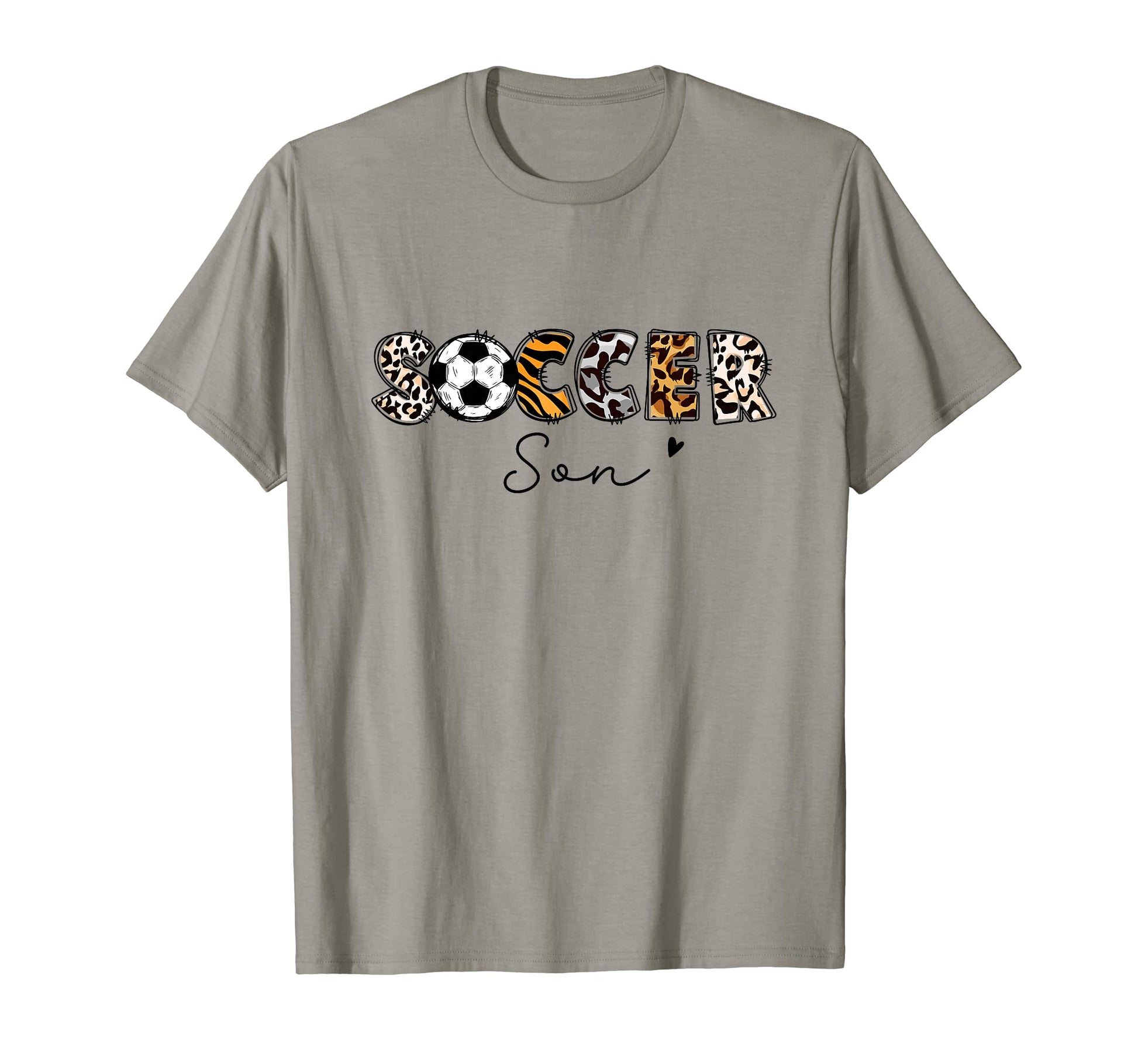 Soccer Son Leopard Son Soccer Player T-Shirt - Graphic Print Men Women - T-Shirt, Sweatshirt, Hoodie