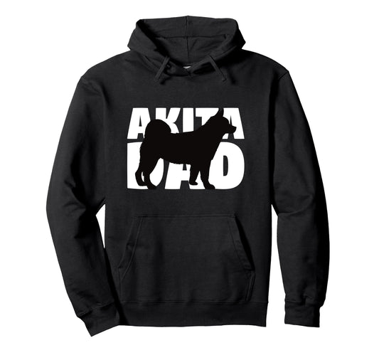 Akita Dad Dog Father Akita Gift Hoodie - Custom Art Print Unisex - T-Shirt, Sweatshirt, Hoodie