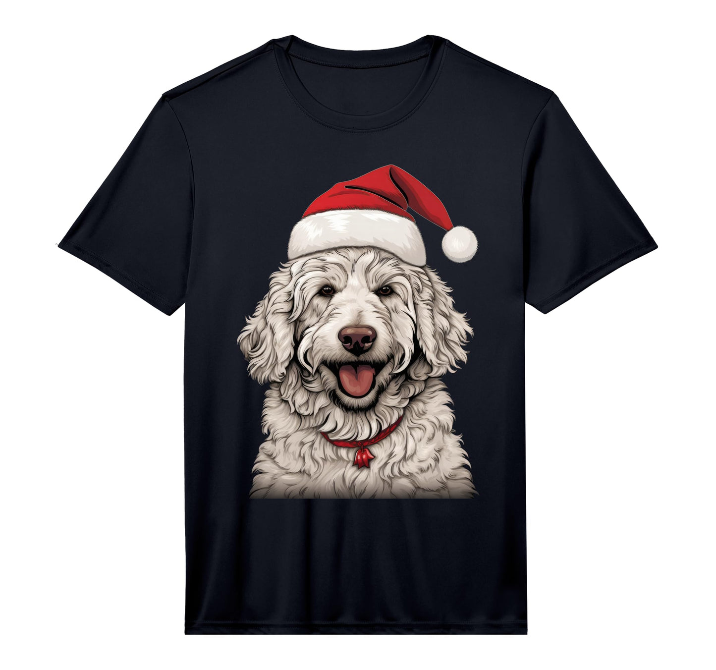 Goldendoodle Santa Claus Hat Party T-Shirt - Novelty Apparel Men Women - T-Shirt, Sweatshirt, Hoodie