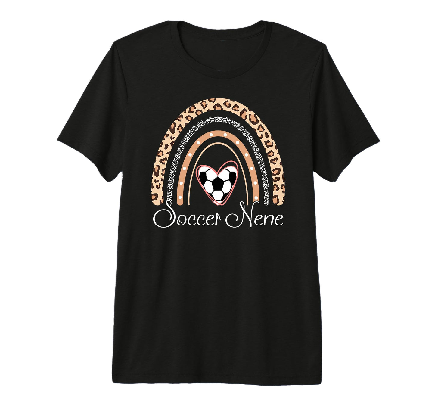 Soccer Nene Boho Rainbow Funny Heart T-Shirt - Trendy Graphic for Adults - T-Shirt, Sweatshirt, Hoodie