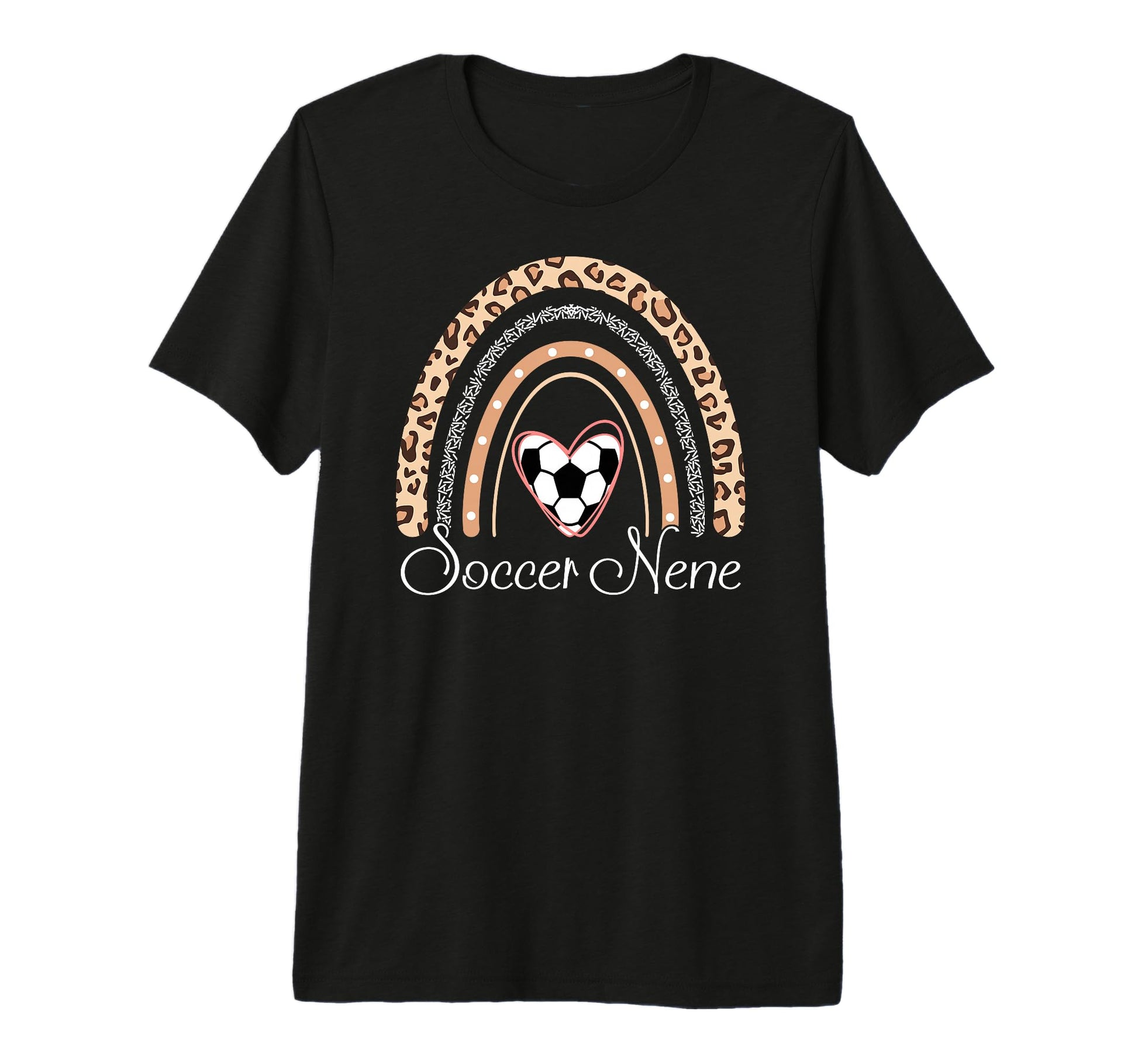 Soccer Nene Boho Rainbow Funny Heart T-Shirt - Trendy Graphic for Adults - T-Shirt, Sweatshirt, Hoodie