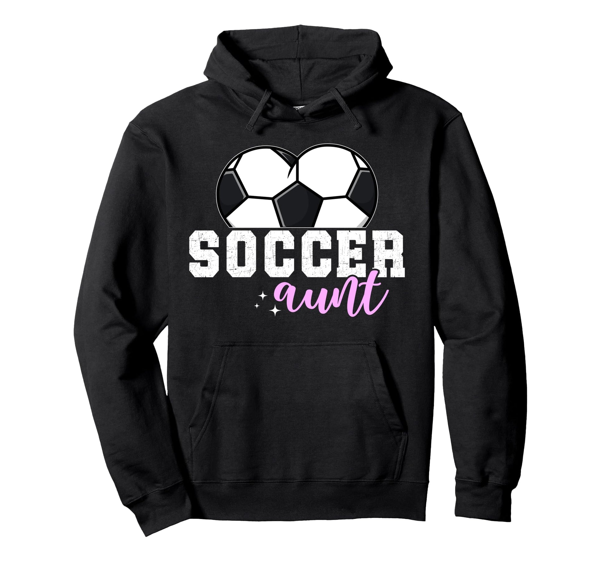 Soccer Aunt Proud Aunt Soccer Hoodie - Fun Novelty Design for Adults - T-Shirt, Sweatshirt, Hoodie