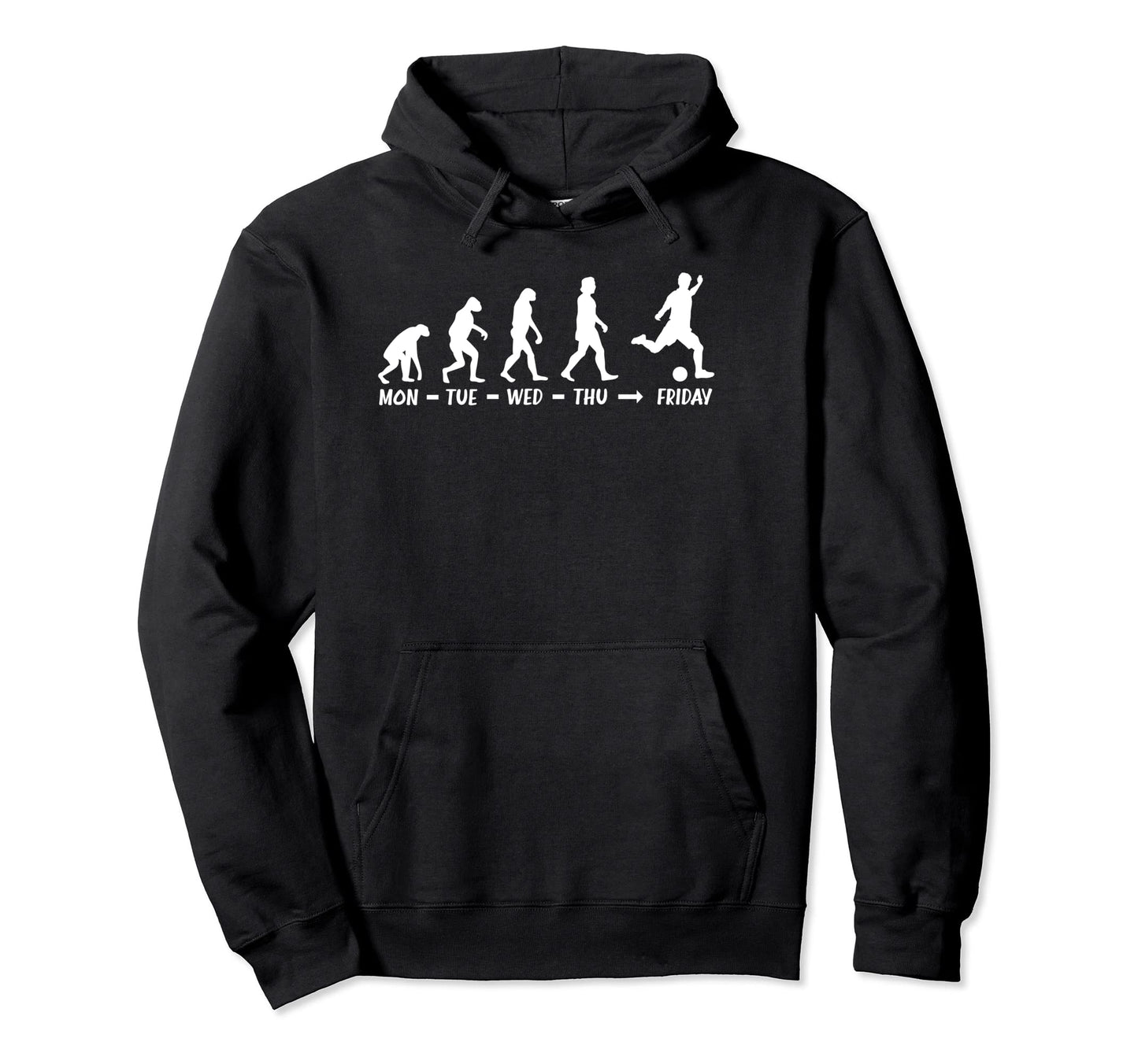 Funny Soccer Player Weekend Motivation Play Hoodie - Graphic Print Unisex - T-Shirt, Sweatshirt, Hoodie