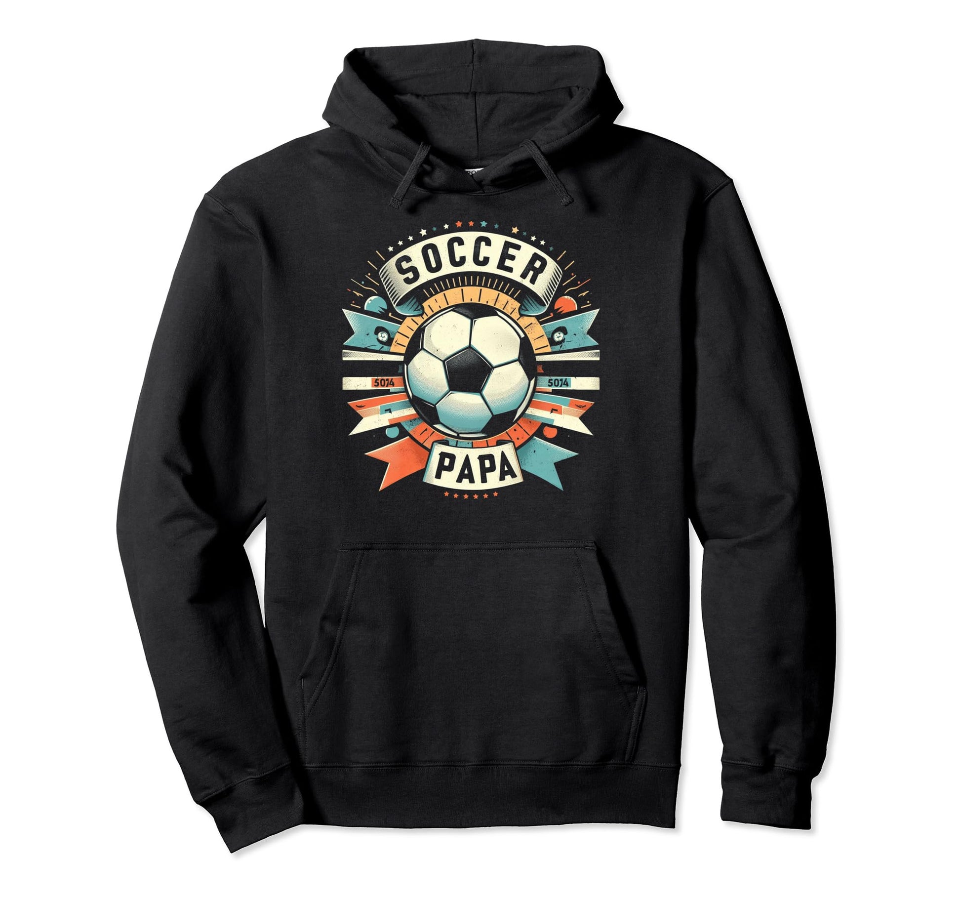 Soccer Papa Family Matching Dad Fathers Hoodie - Unique Graphic for Adults - T-Shirt, Sweatshirt, Hoodie