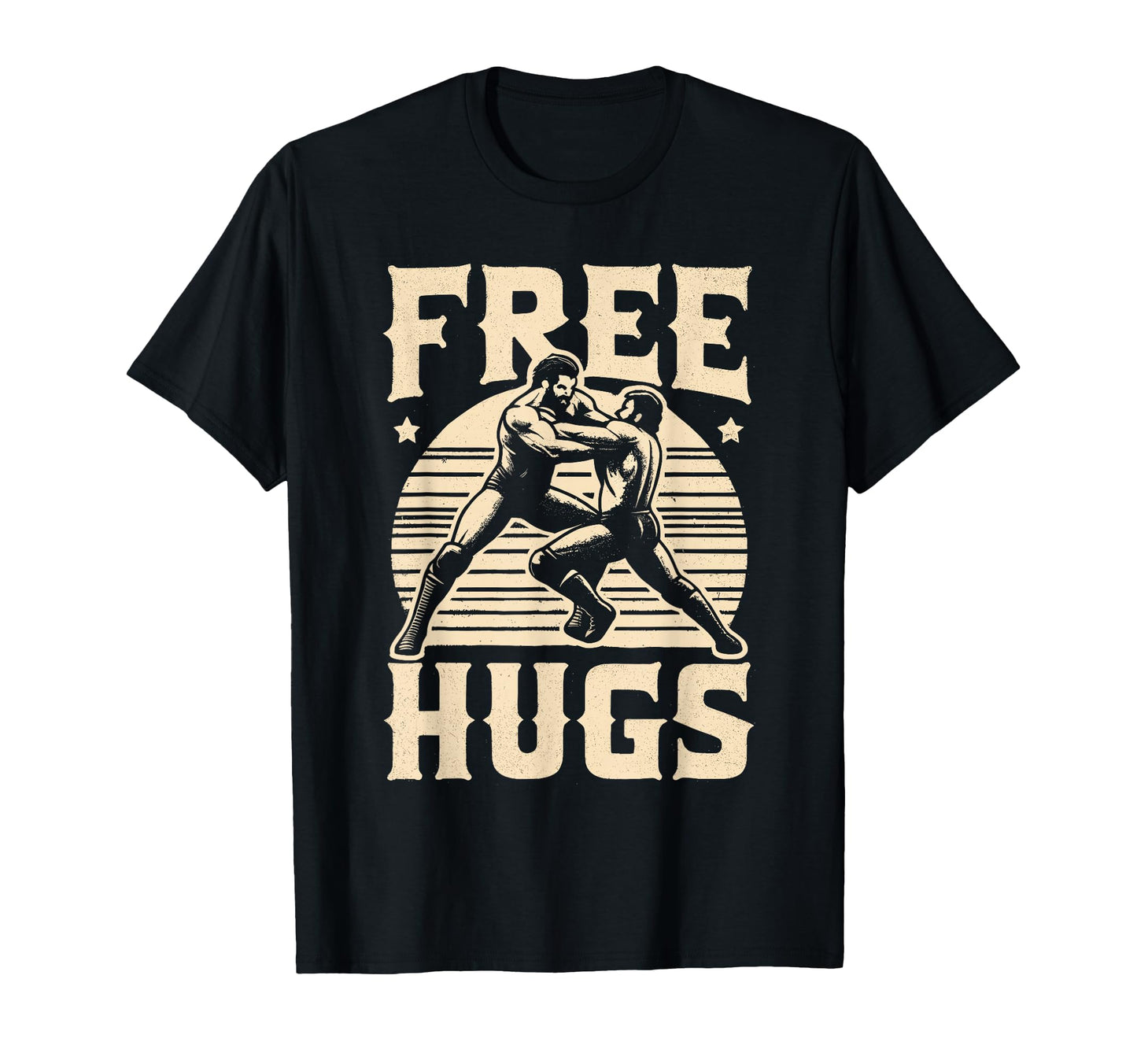 Funny Wrestler Mma Free Hugs Wrestling T-Shirt - Novelty Apparel for Adults - T-Shirt, Sweatshirt, Hoodie