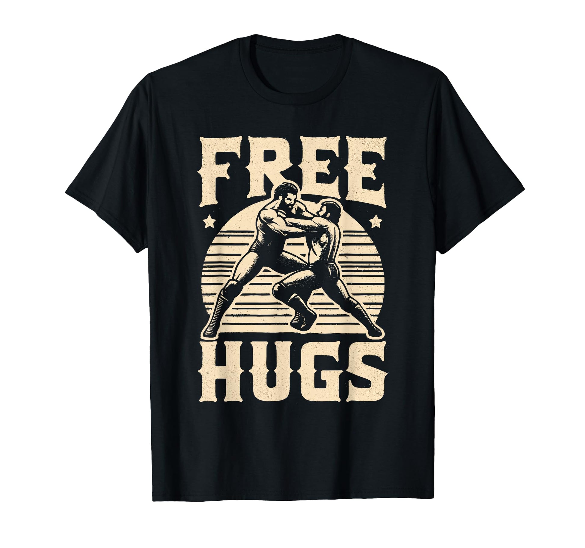 Funny Wrestler Mma Free Hugs Wrestling T-Shirt - Novelty Apparel for Adults - T-Shirt, Sweatshirt, Hoodie