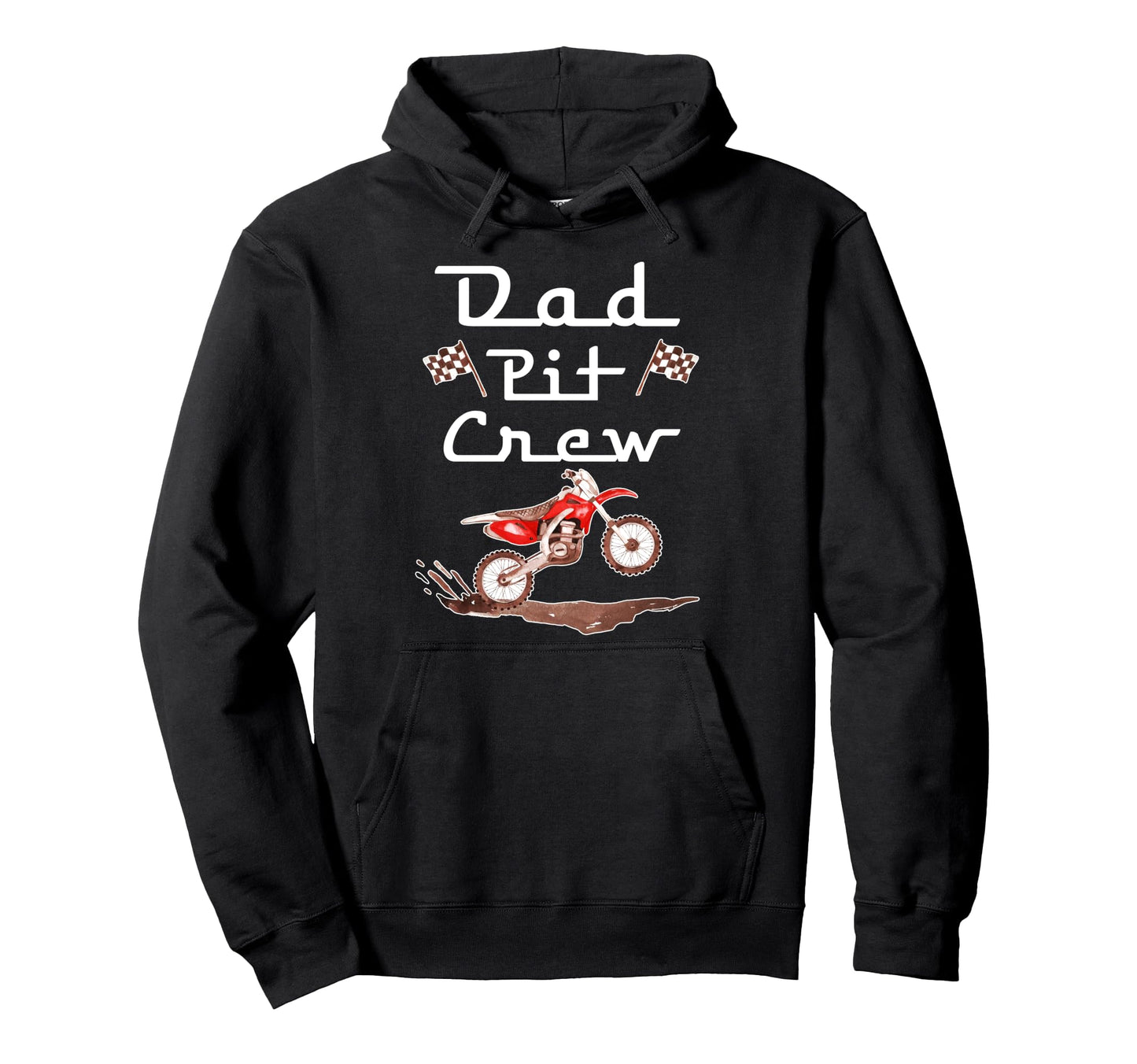 Dirt Bike Birthday Party Racing Family Hoodie - Custom Art Print Unisex - T-Shirt, Sweatshirt, Hoodie