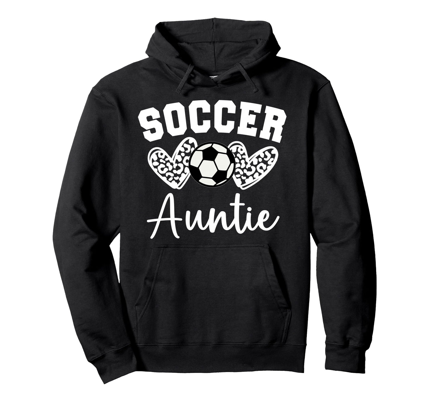 Soccer Auntie Matching Family Soccer Hoodie - Minimalist Print Unisex - T-Shirt, Sweatshirt, Hoodie