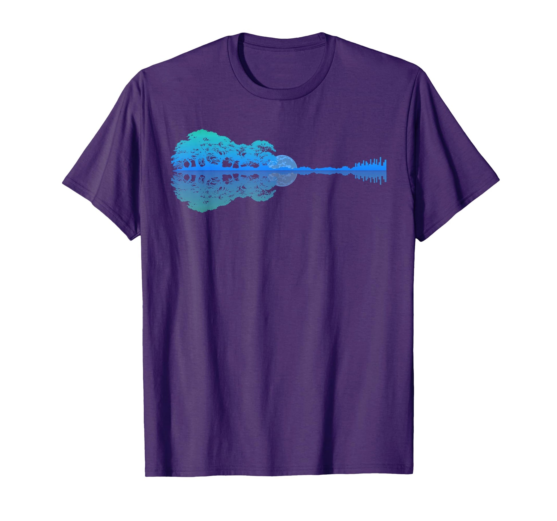 Guitar Lake Shadow Love Guitar T-Shirt - Aesthetic Graphic for Adults - T-Shirt, Sweatshirt, Hoodie