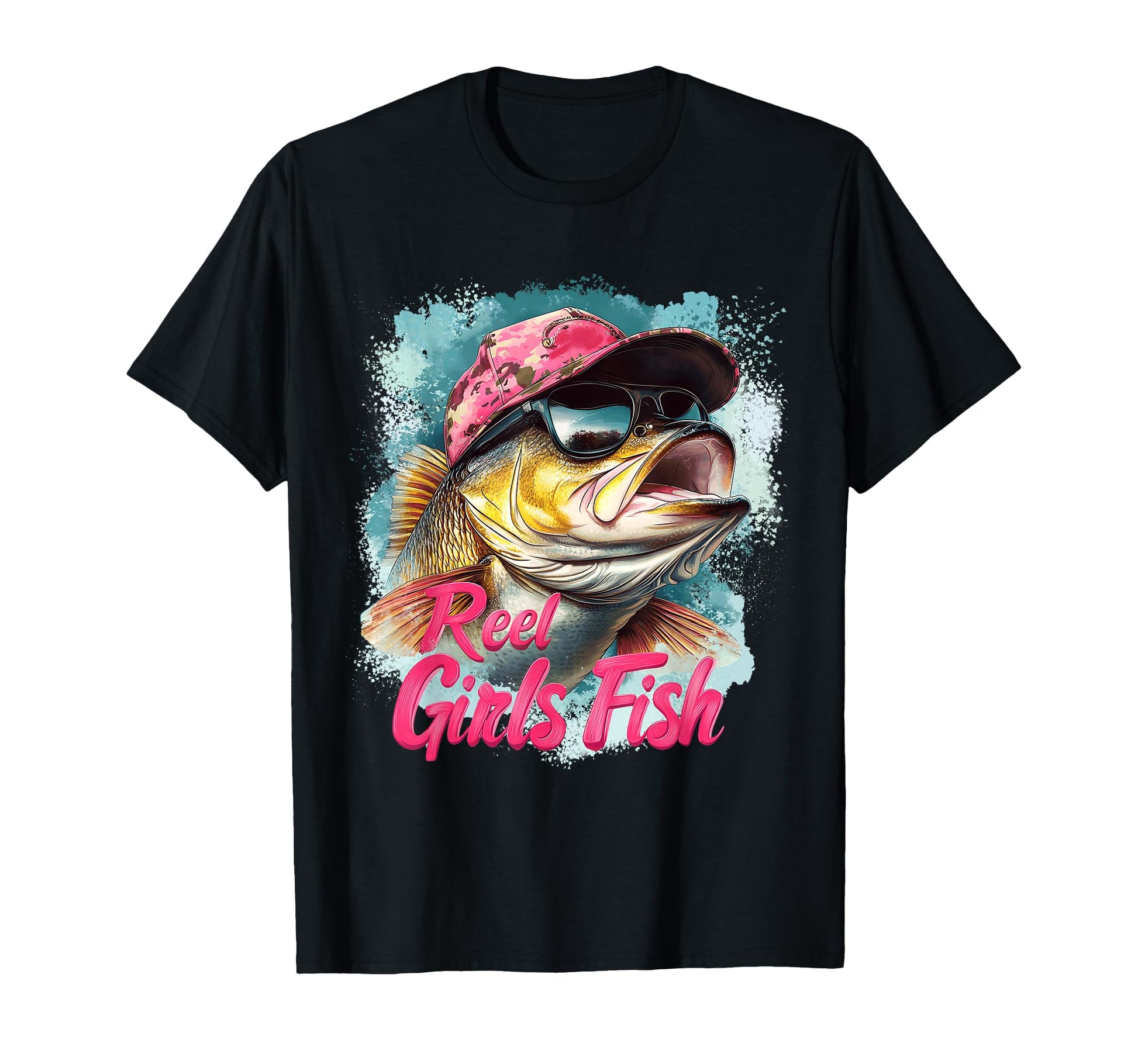Reel Fish Bass Fishing Squad Family T-Shirt - Trendy Graphic for Adults - T-Shirt, Sweatshirt, Hoodie