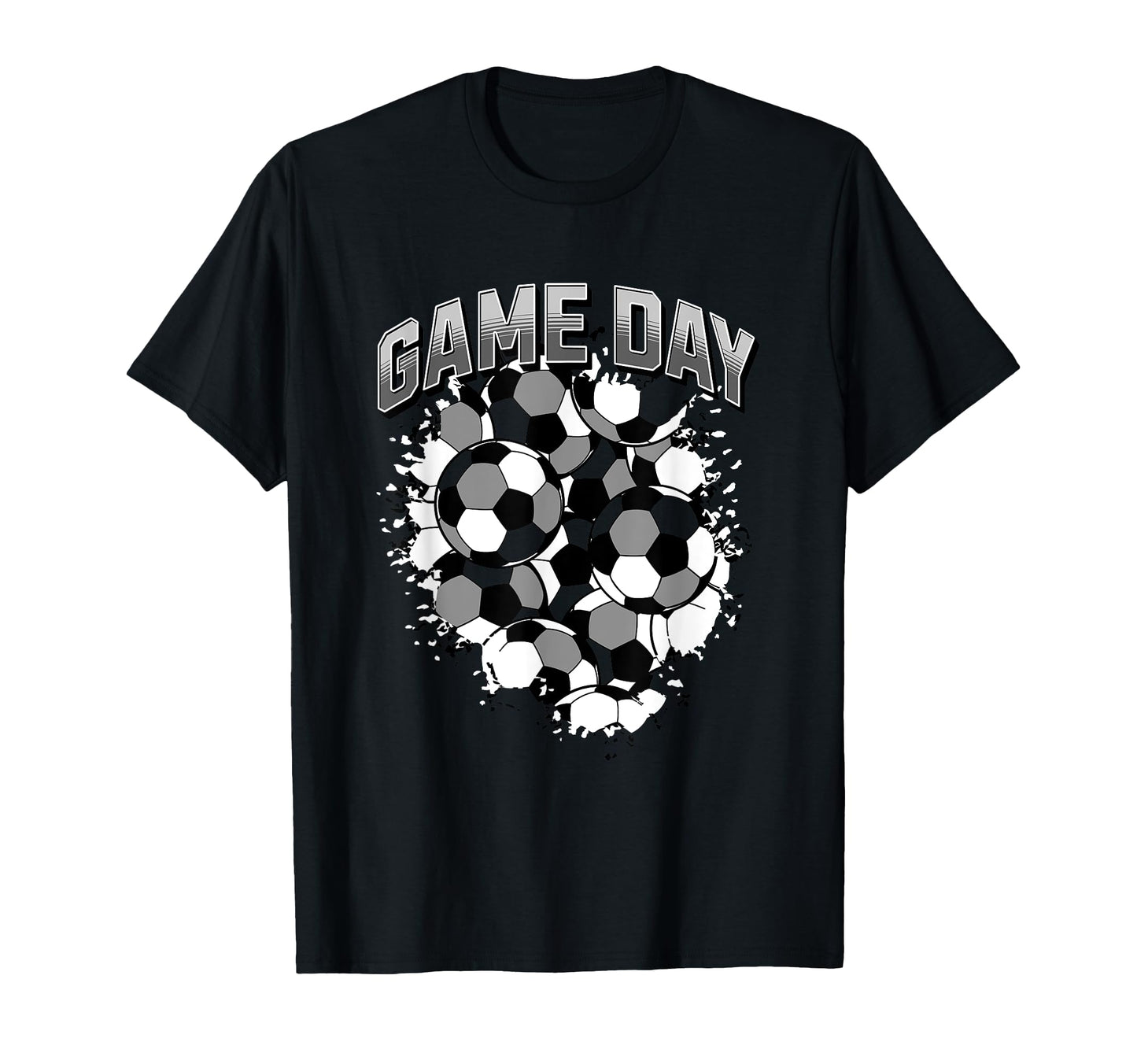 Game Day Soccer Football Sports Fan Gray T-Shirt - Trendy Graphic Unisex - T-Shirt, Sweatshirt, Hoodie