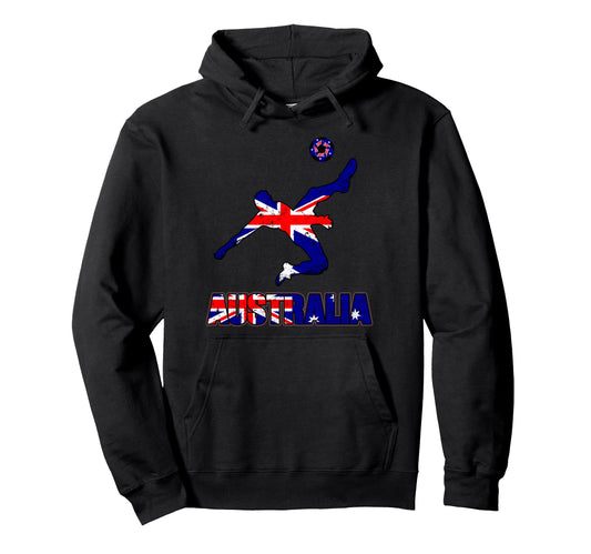 Australia Football Soccer Game Player Hoodie - Aesthetic Graphic Unisex - T-Shirt, Sweatshirt, Hoodie