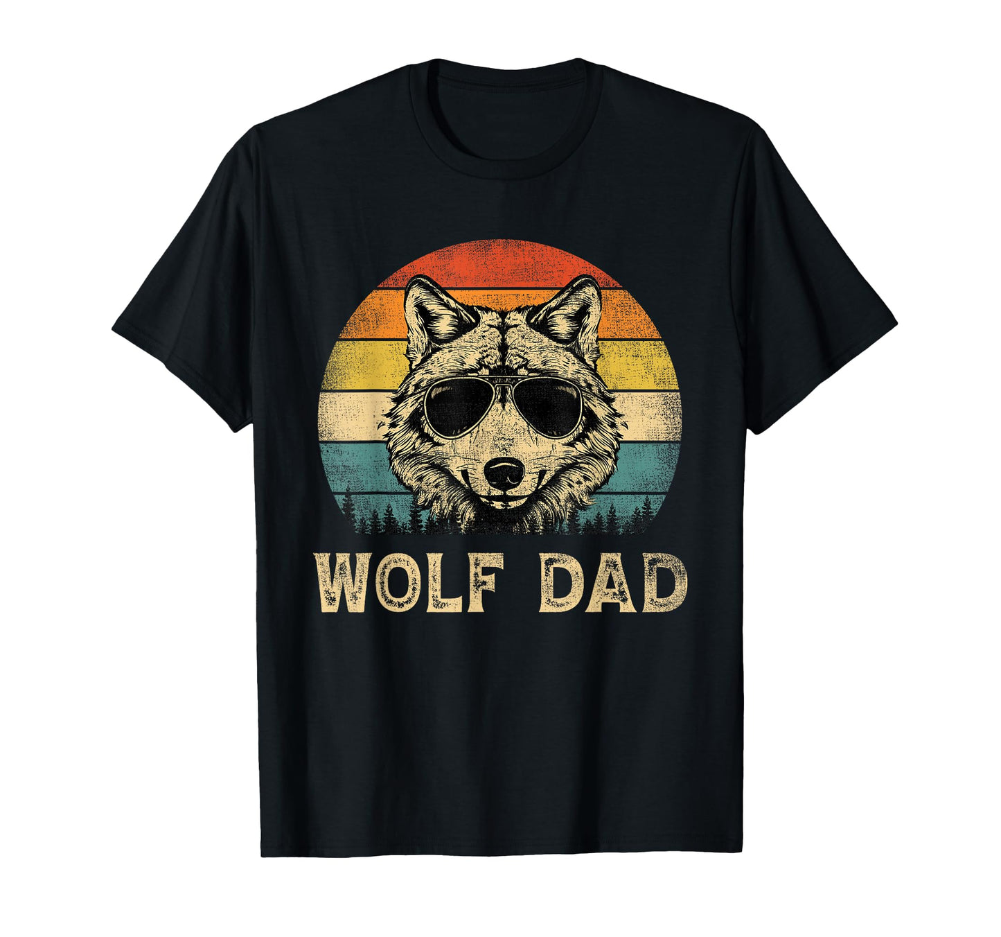 Wolf Dad Wolf Lovers Daddy Fathers T-Shirt - Fun Novelty Design for Adults - T-Shirt, Sweatshirt, Hoodie