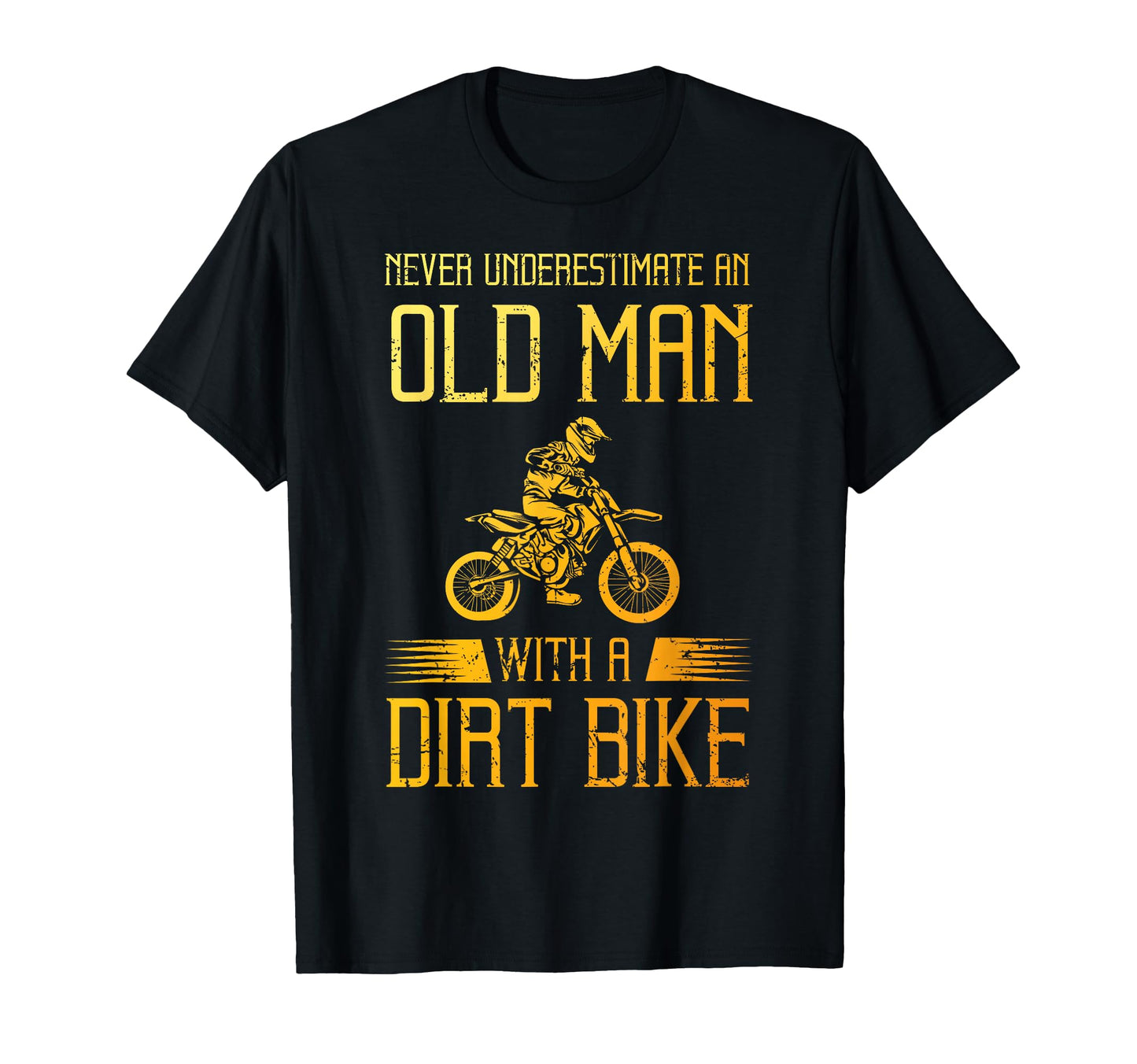 Dirt Bike Art Grandpa Dad Dirtbike Dirt T-Shirt - Minimalist Print Unisex - T-Shirt, Sweatshirt, Hoodie