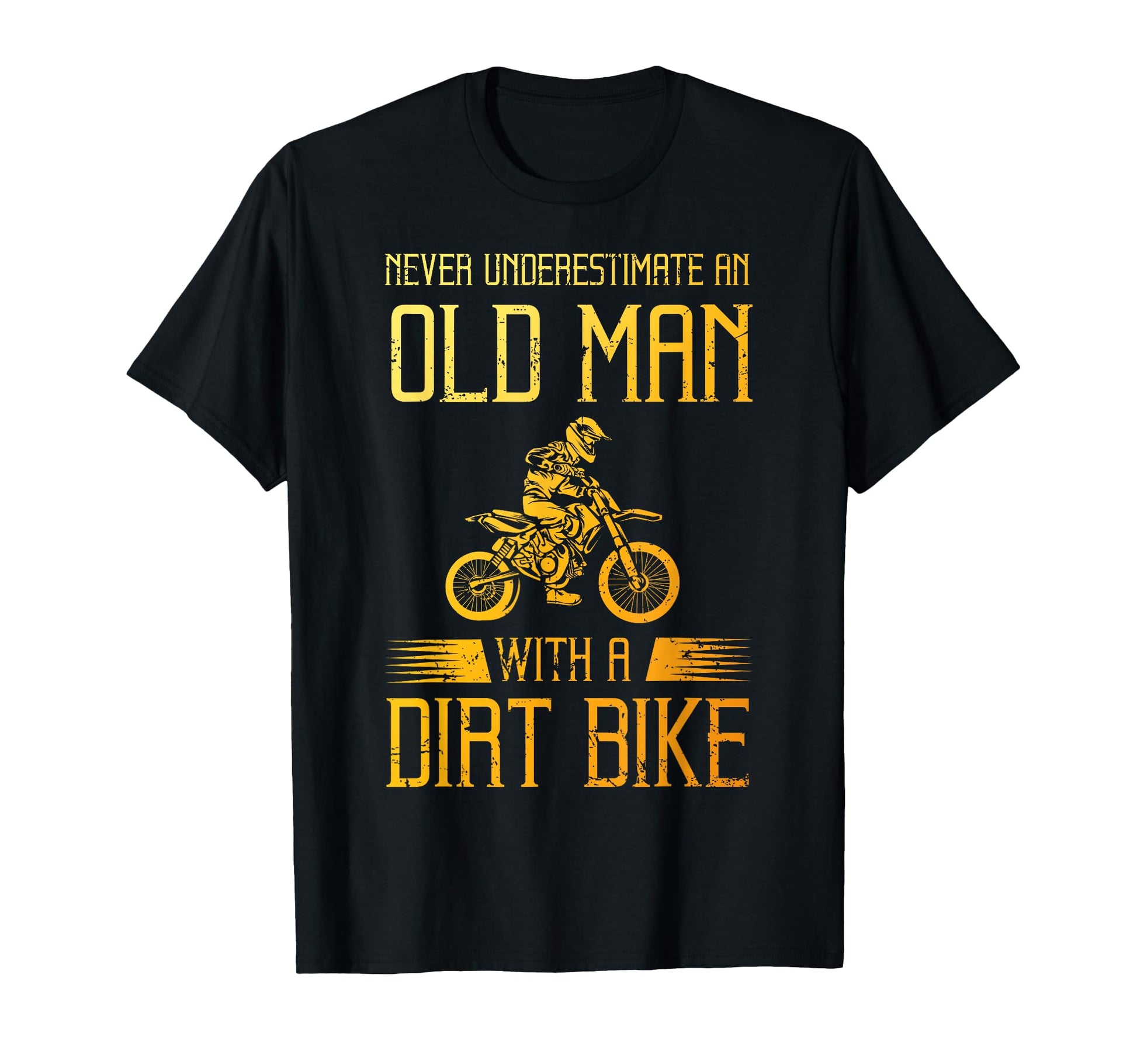 Dirt Bike Art Grandpa Dad Dirtbike Dirt T-Shirt - Minimalist Print Unisex - T-Shirt, Sweatshirt, Hoodie
