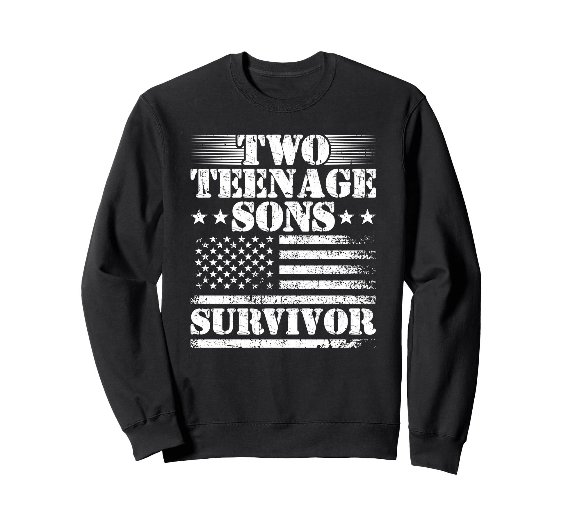 Two Teenage Sons Survivor Sweatshirt - Streetwear Style for Adults - T-Shirt, Sweatshirt, Hoodie