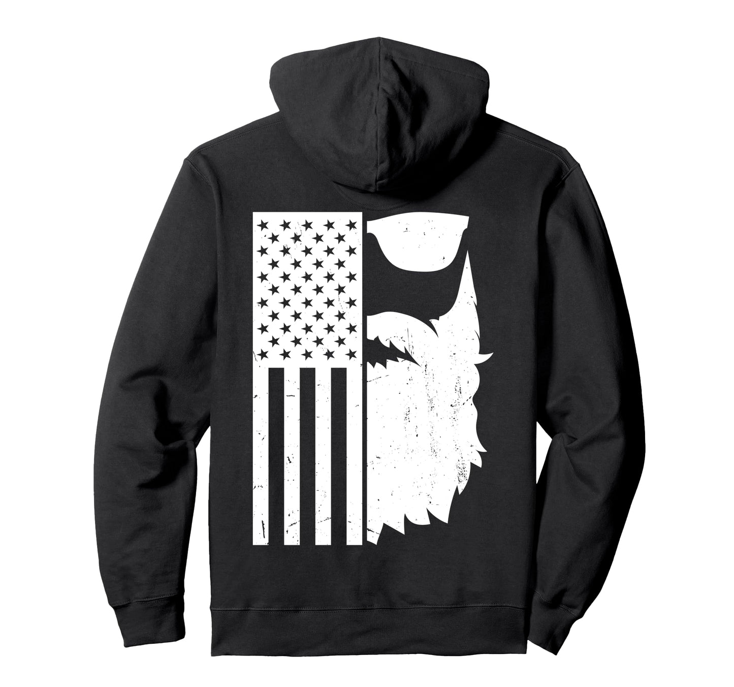 Patriotic Bearded Sunglass American Hoodie - Streetwear Style Men Women - T-Shirt, Sweatshirt, Hoodie