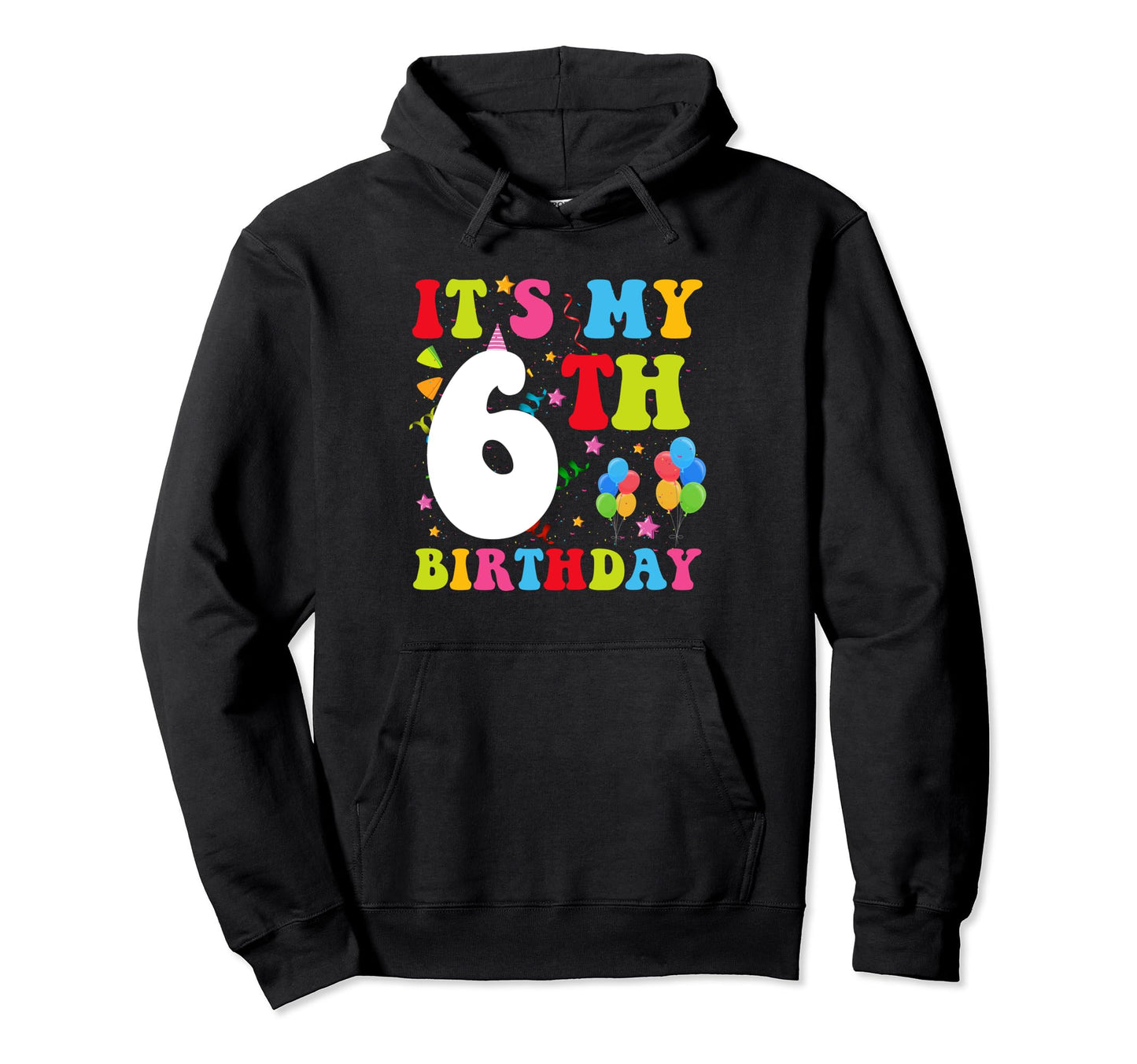 Groovy 6 Year Old Birthday Or Six Year Hoodie - Novelty Apparel Men Women - T-Shirt, Sweatshirt, Hoodie
