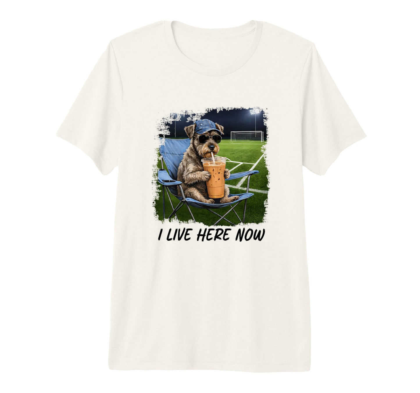 Soccer Dad I Live Here Now T-Shirt - Casual Everyday Wear for Adults - T-Shirt, Sweatshirt, Hoodie