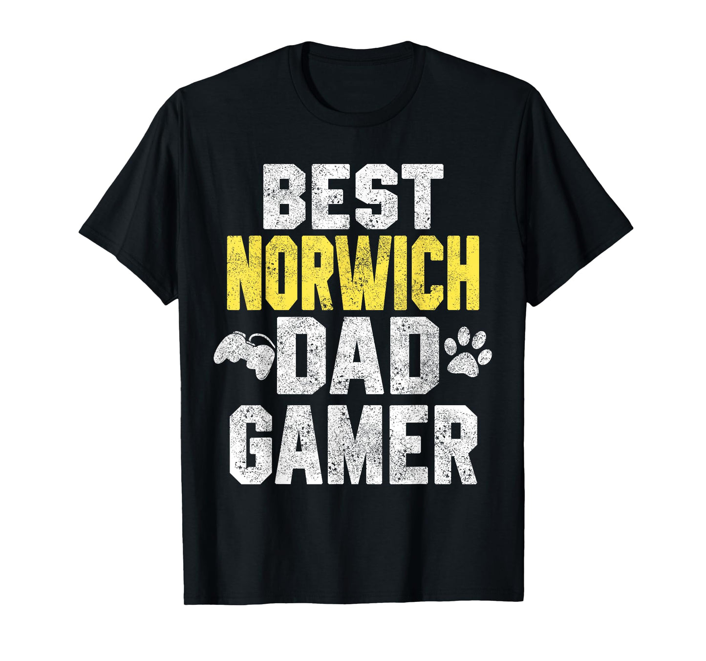 Best Norwich Dad Gamer Funny Dog T-Shirt - Aesthetic Graphic Men Women - T-Shirt, Sweatshirt, Hoodie
