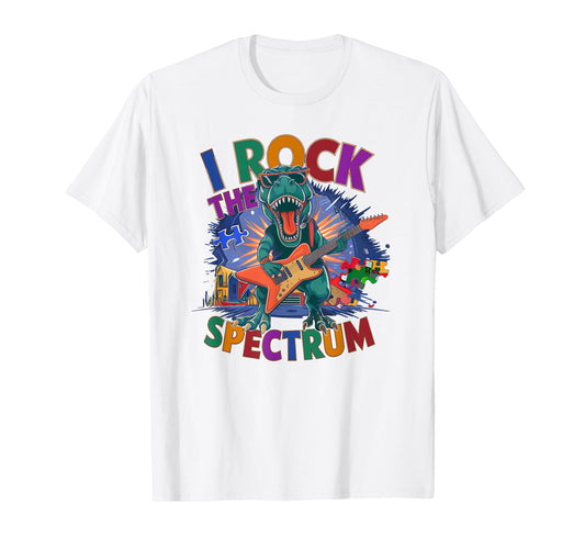 Awesome I Rock Spectrum Autism Dad T-Shirt - Streetwear Style for Adults - T-Shirt, Sweatshirt, Hoodie