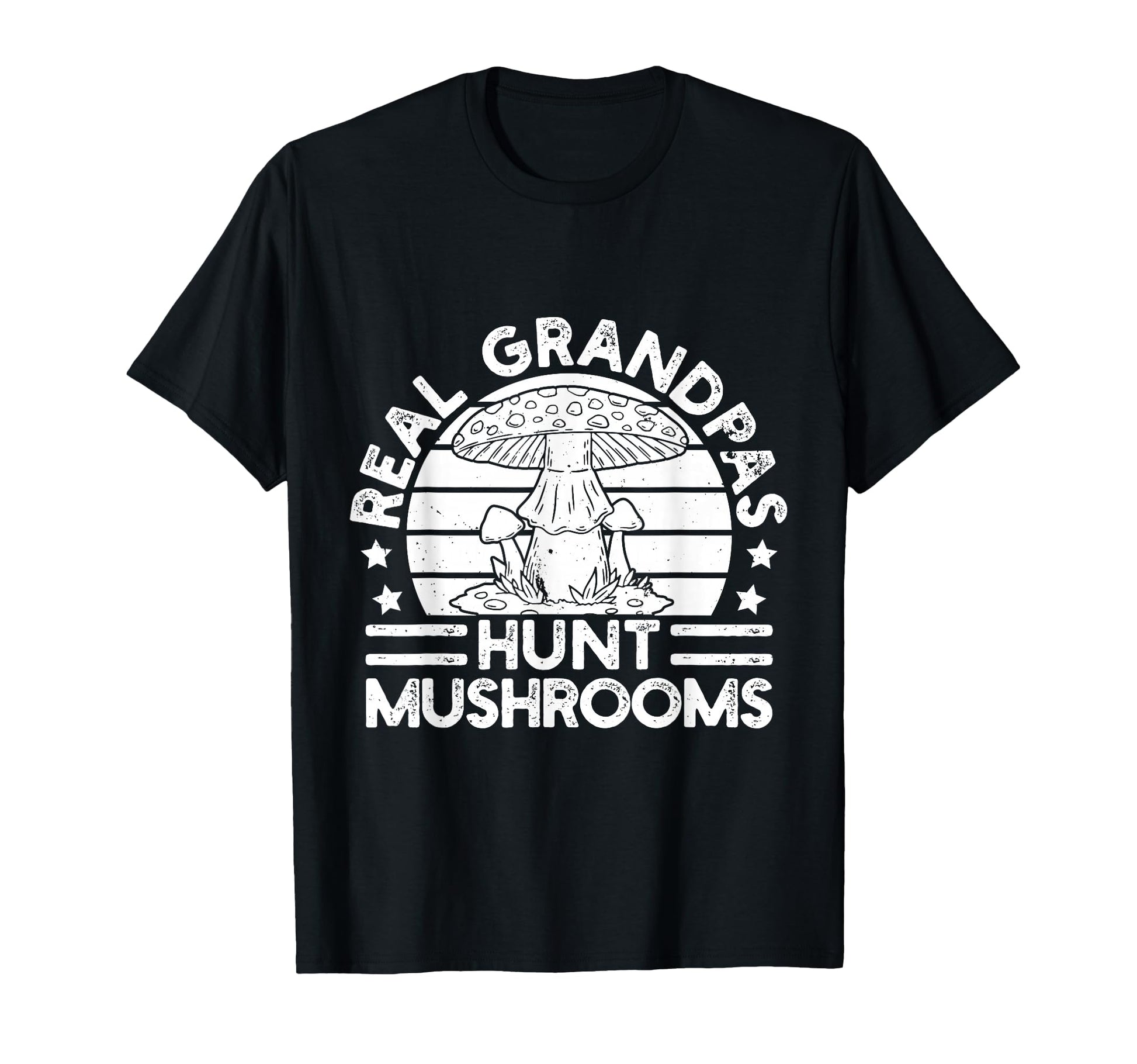 Morel Mushrooms Real Grandpas Hunt T-Shirt - Custom Art Print for Adults - T-Shirt, Sweatshirt, Hoodie