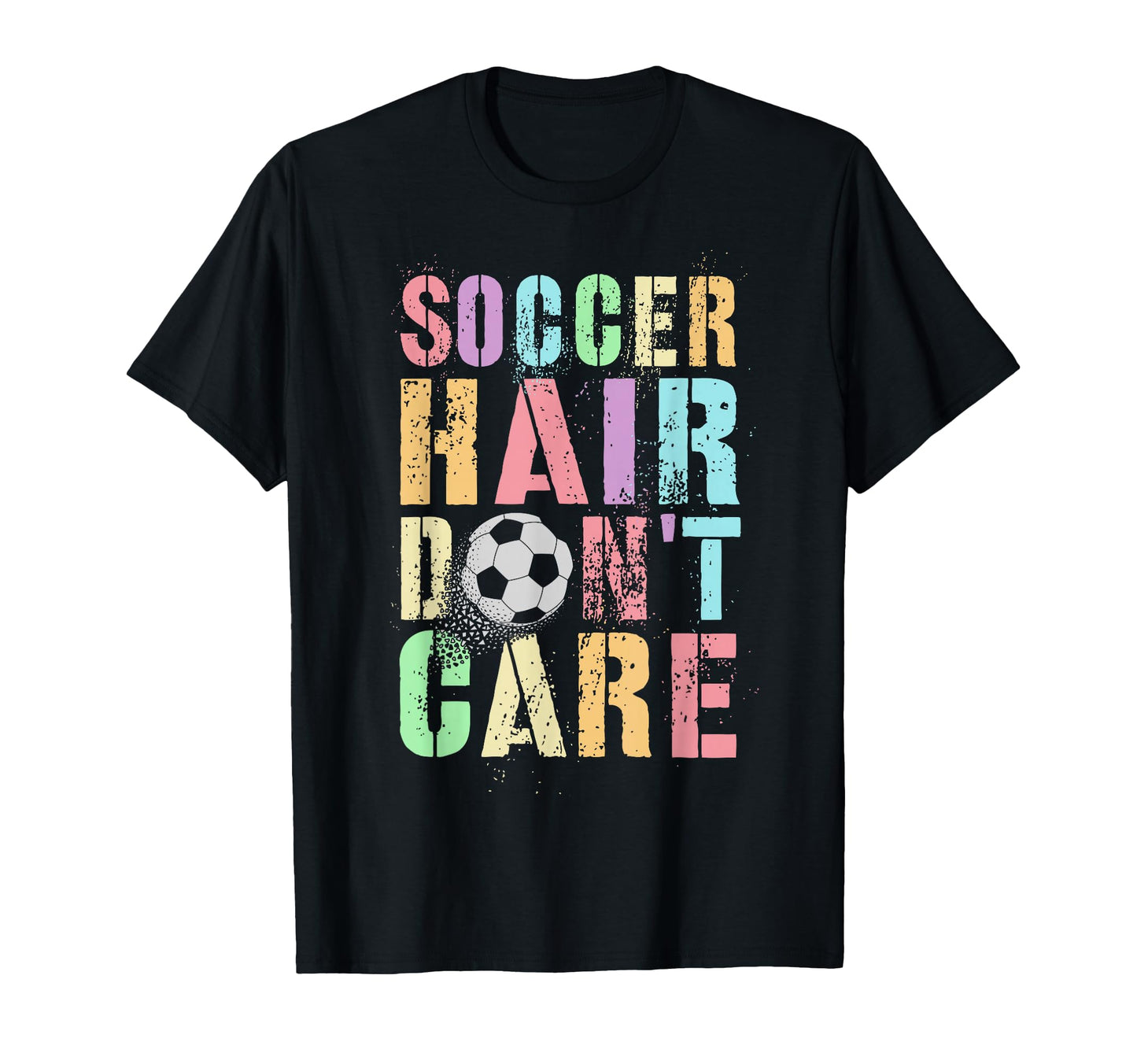 Princess Soccer Hair Dont Care Game T-Shirt - Aesthetic Graphic for Adults - T-Shirt, Sweatshirt, Hoodie