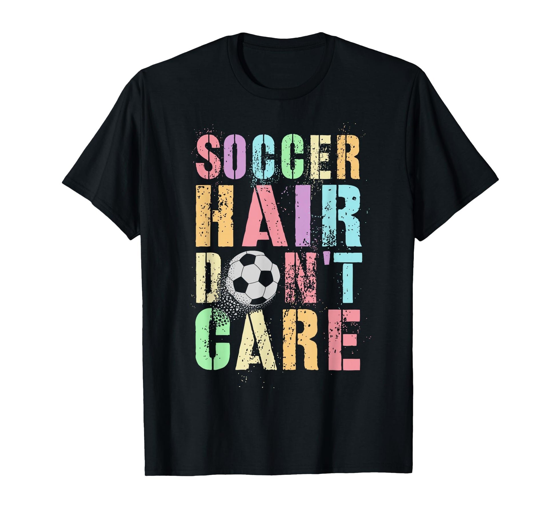 Princess Soccer Hair Dont Care Game T-Shirt - Aesthetic Graphic for Adults - T-Shirt, Sweatshirt, Hoodie