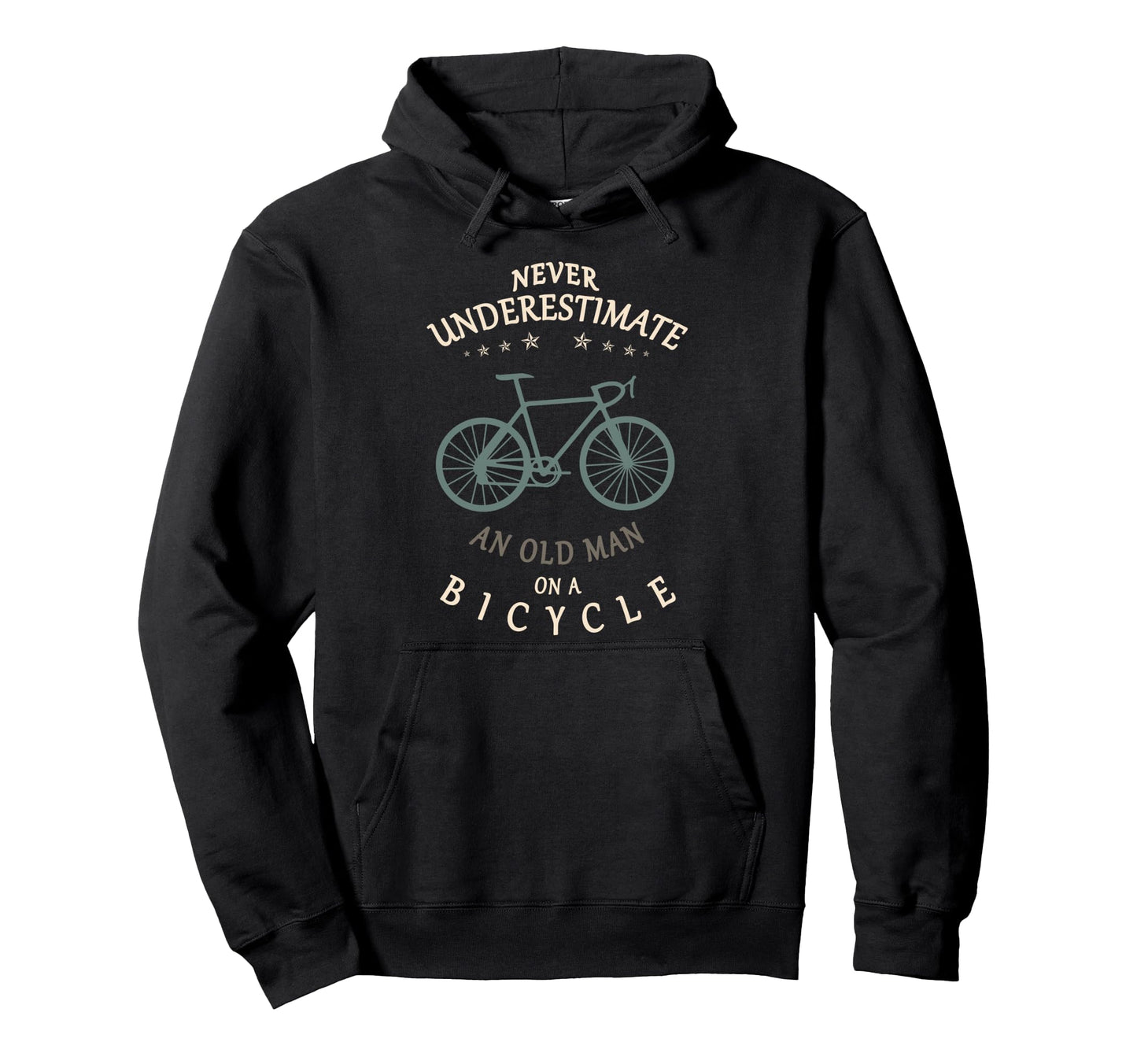 Bike Lovers Never Underestimate Old Hoodie - Graphic Print Men Women - T-Shirt, Sweatshirt, Hoodie
