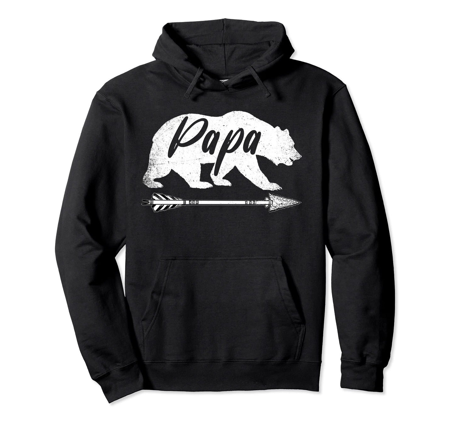 Papa Bear Grandpa Fathers Day Dad Pops Hoodie - Trendy Graphic Men Women - T-Shirt, Sweatshirt, Hoodie