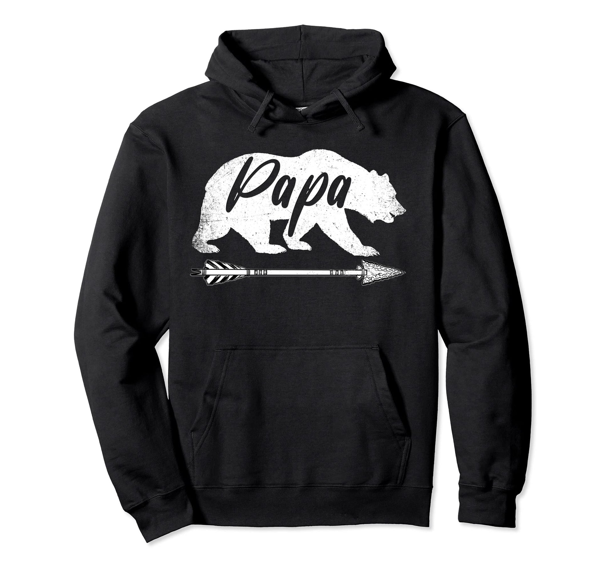 Papa Bear Grandpa Fathers Day Dad Pops Hoodie - Trendy Graphic Men Women - T-Shirt, Sweatshirt, Hoodie