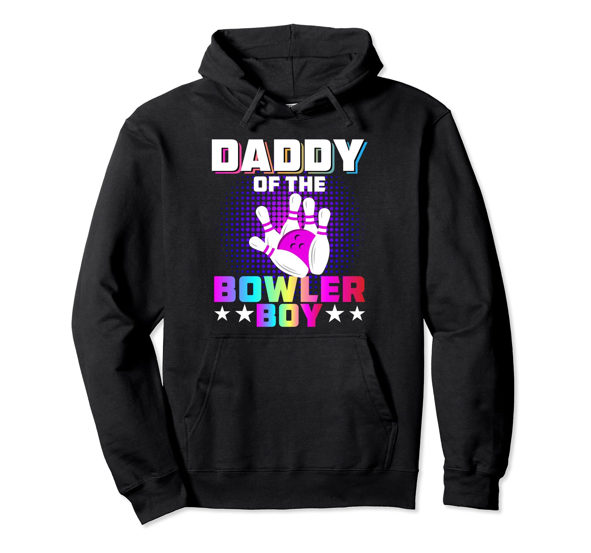 Daddy Bowler Dad Matching Family Hoodie - Minimalist Print Men Women - T-Shirt, Sweatshirt, Hoodie