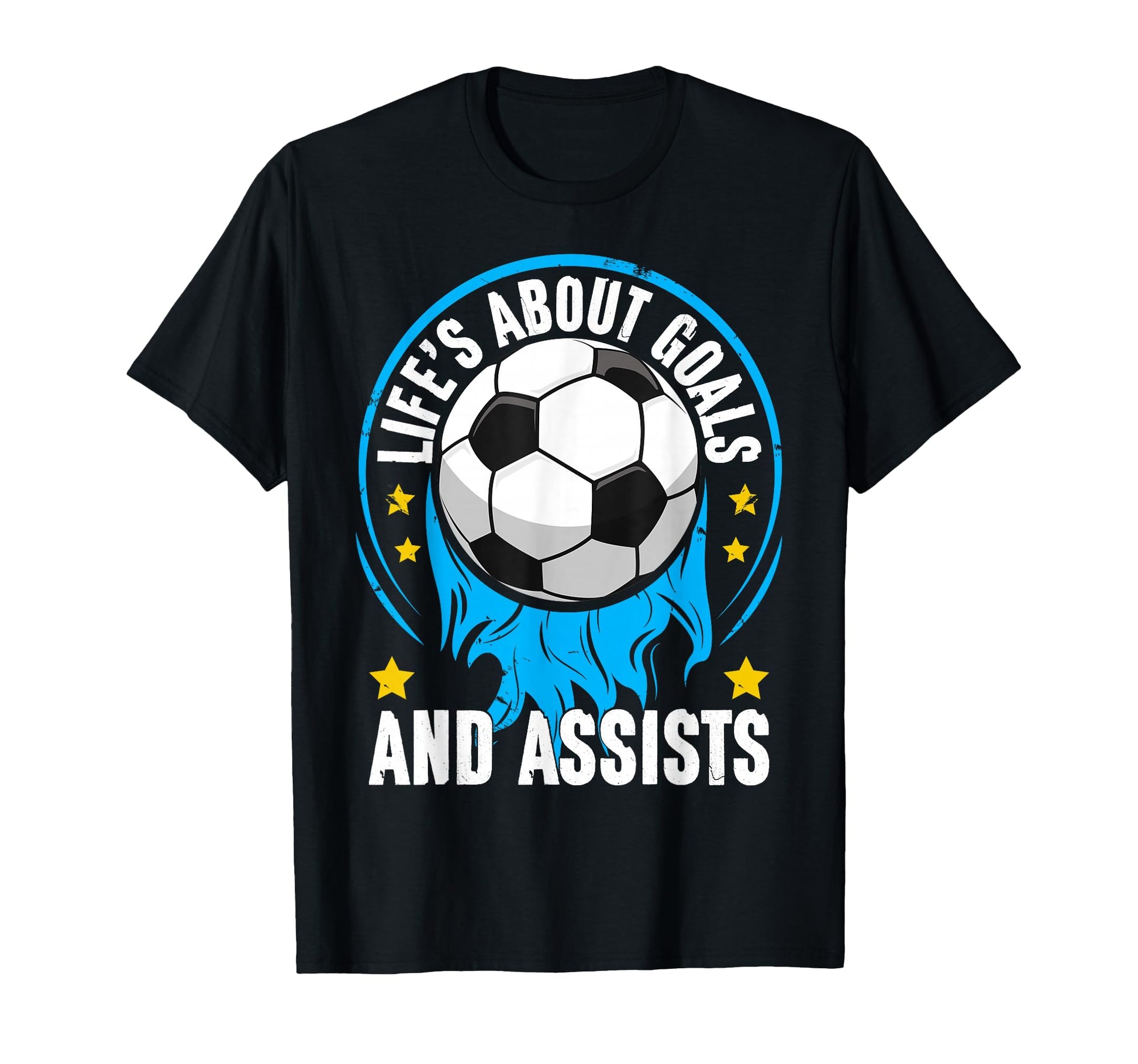 Life Is About Goals And Assists Sport T-Shirt - Minimalist Print Unisex - T-Shirt, Sweatshirt, Hoodie