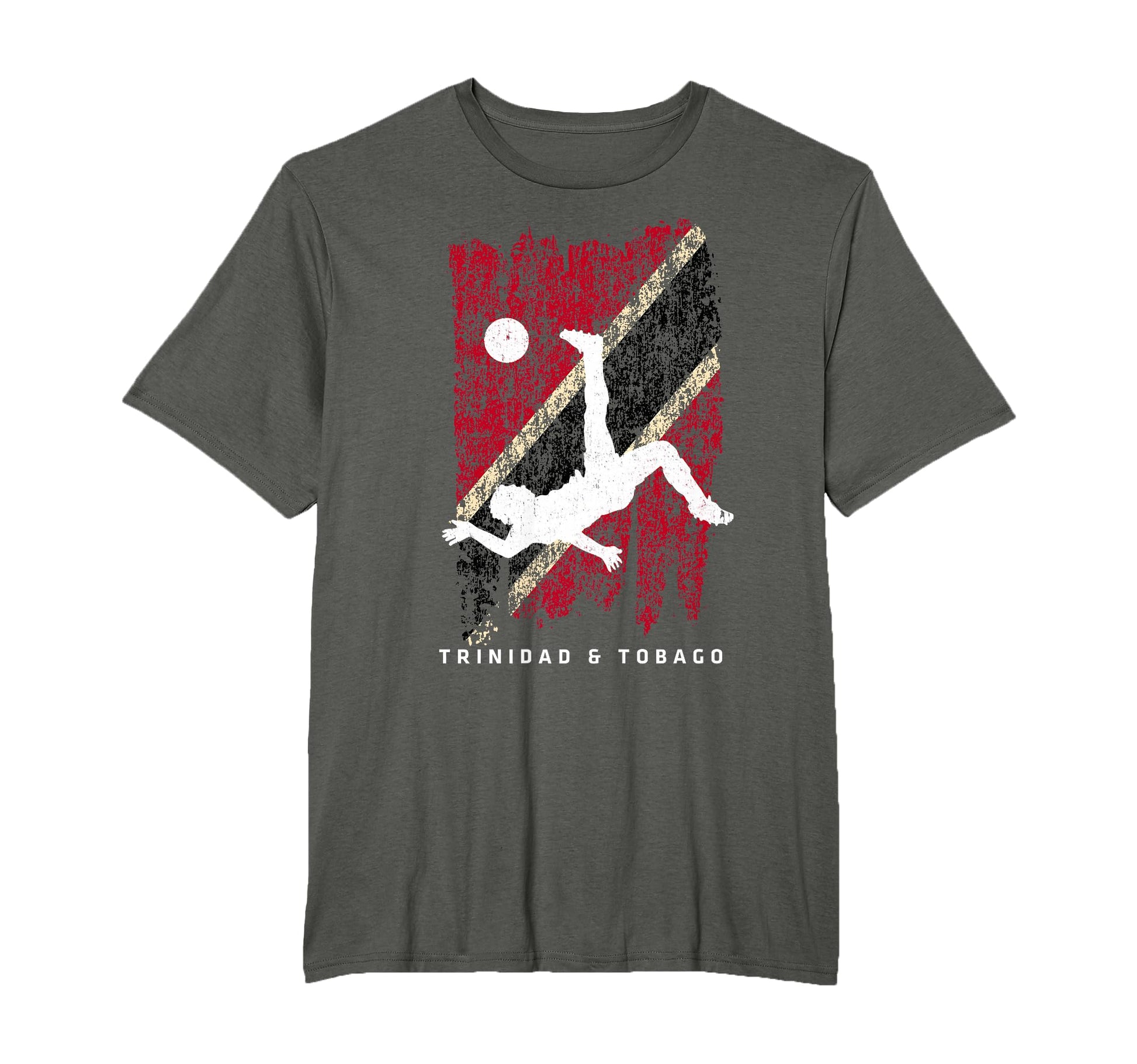 Trinidad Tobago Flag Soccer Player T-Shirt - Graphic Print Unisex - T-Shirt, Sweatshirt, Hoodie