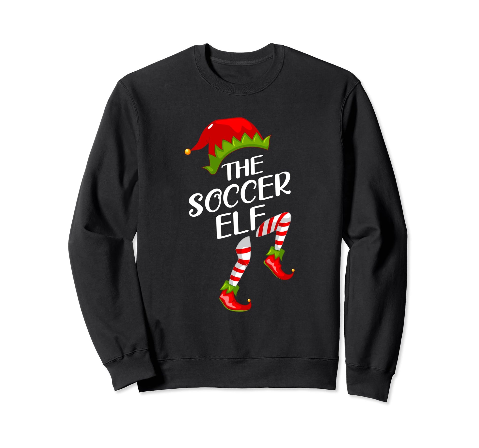 Funny Soccer Elf Family Sweatshirt - Casual Everyday Wear Men Women - T-Shirt, Sweatshirt, Hoodie