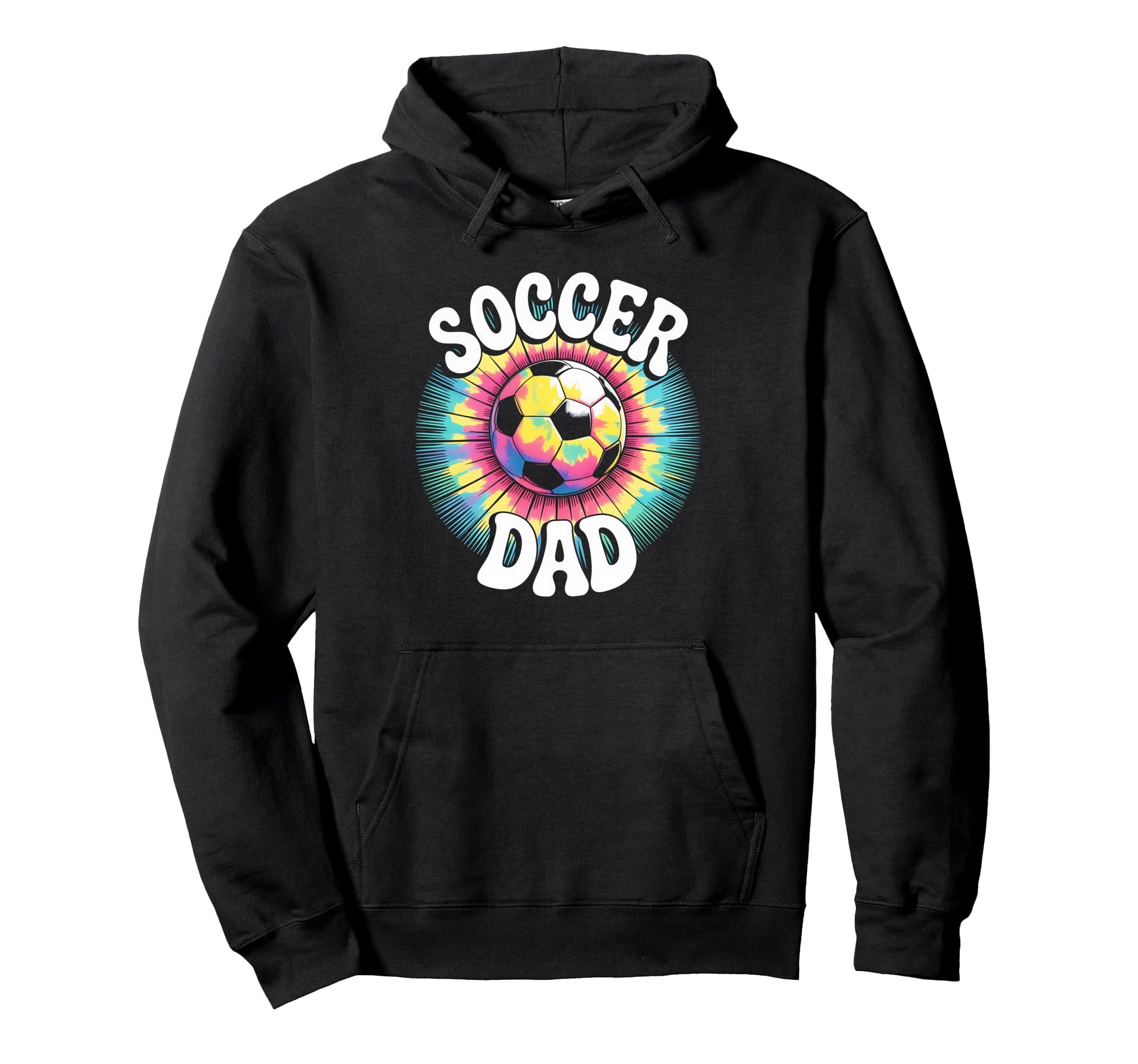 Soccer Dad Tie Dye Spirit Family Pride Hoodie - Graphic Print Men Women - T-Shirt, Sweatshirt, Hoodie
