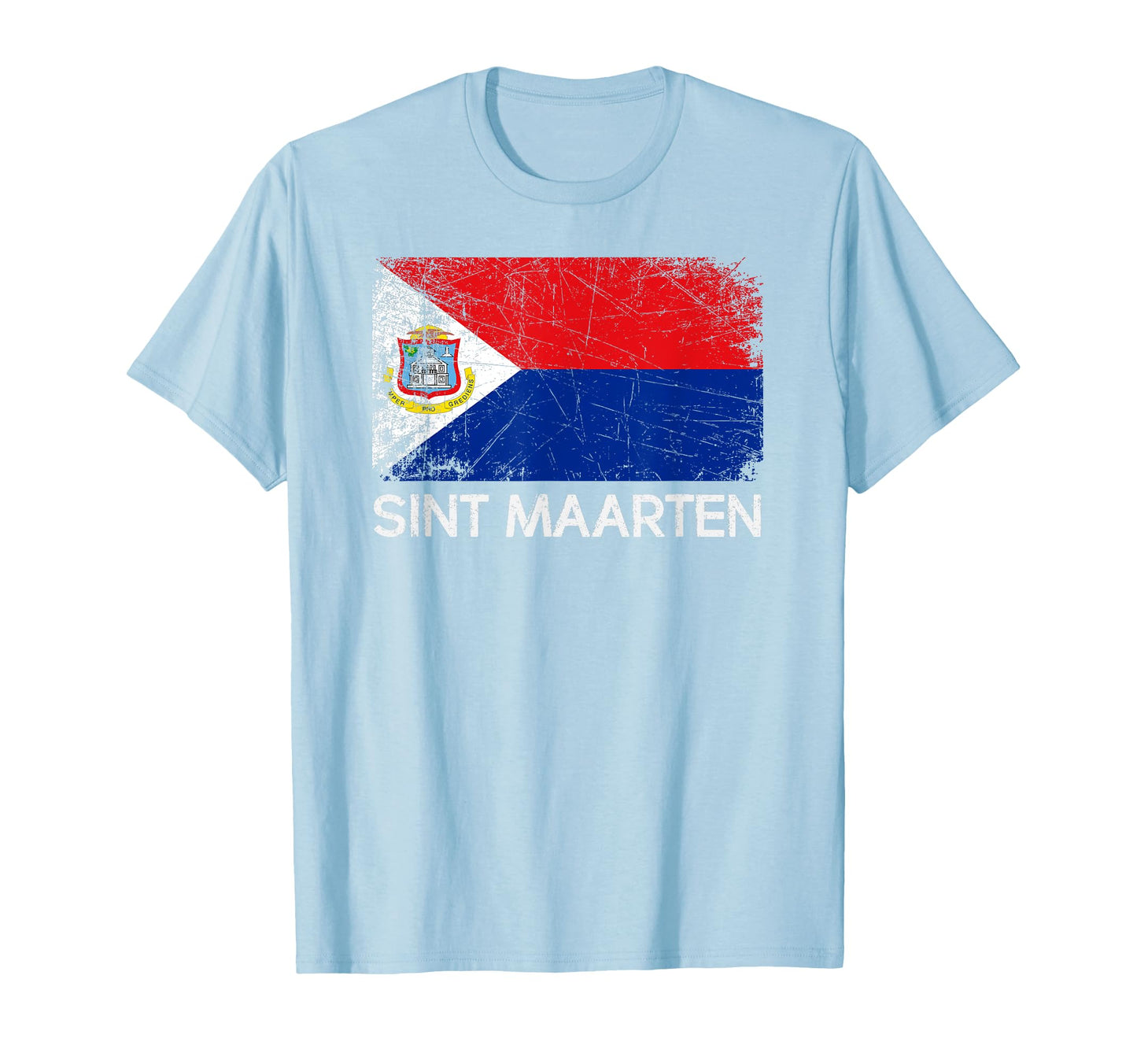 St Maarten Flag Made Sint Maarten Gift T-Shirt - Fun Novelty Design Unisex - T-Shirt, Sweatshirt, Hoodie