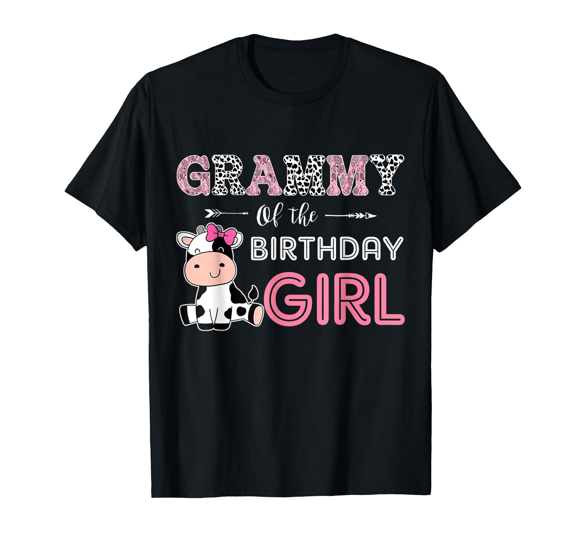 Grammy Birthday Farm Cow Grandma T-Shirt - Fun Novelty Design Men Women - T-Shirt, Sweatshirt, Hoodie