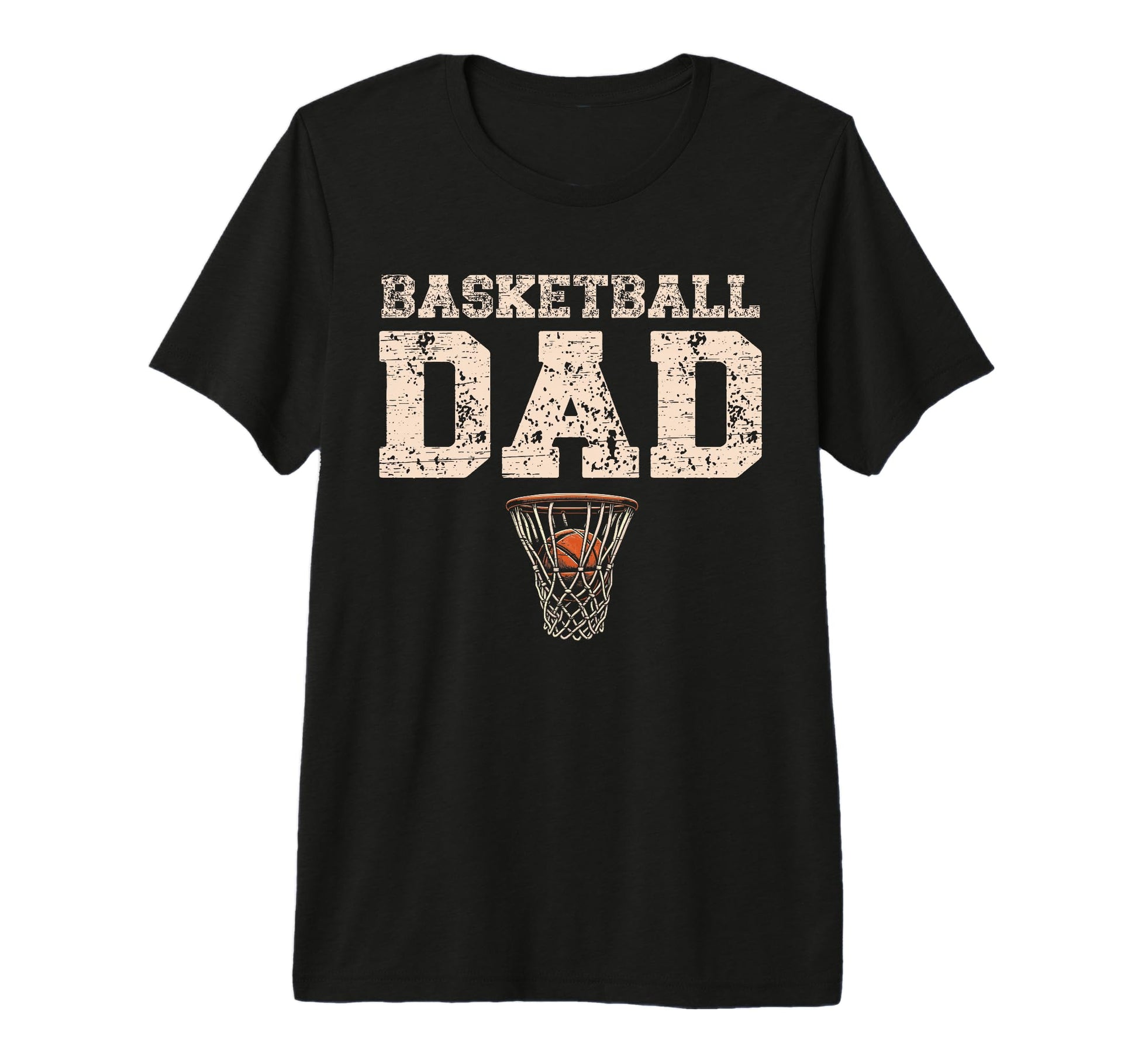 Basketball Dad Tri Blend T-Shirt - Graphic Print Unisex - T-Shirt, Sweatshirt, Hoodie
