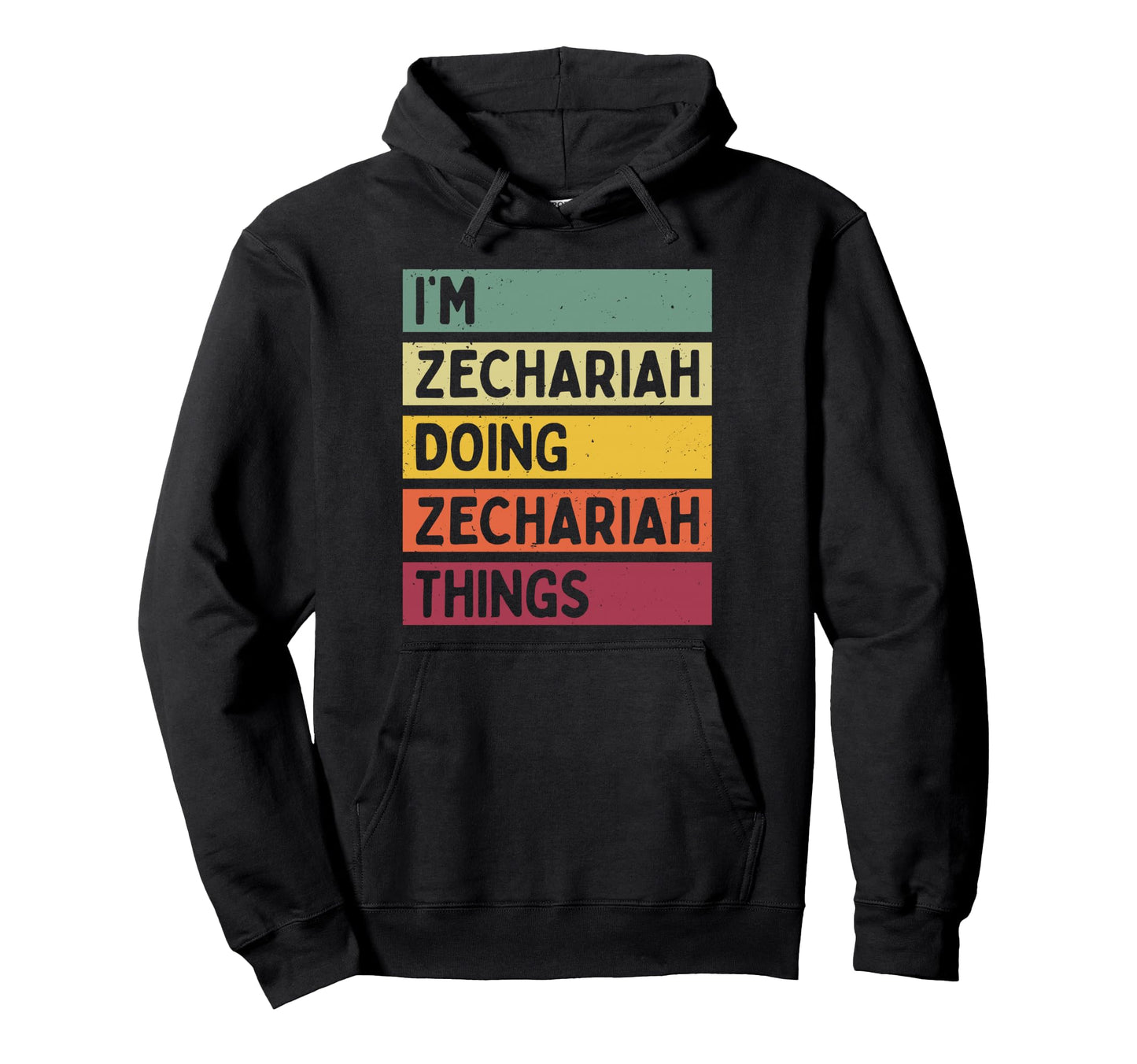 Im Zechariah Doing Zechariah Things Hoodie - Minimalist Print Men Women - T-Shirt, Sweatshirt, Hoodie