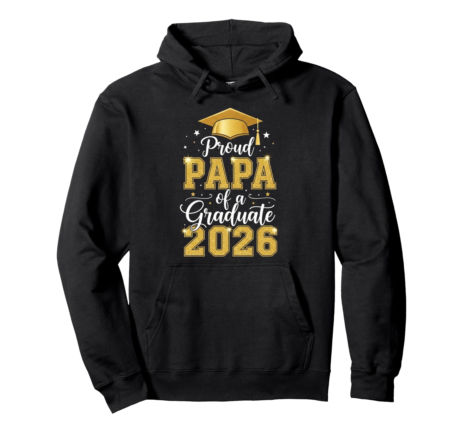 Proud Papa Class 2026 Graduate Senior Hoodie - Trendy Graphic for Adults - T-Shirt, Sweatshirt, Hoodie