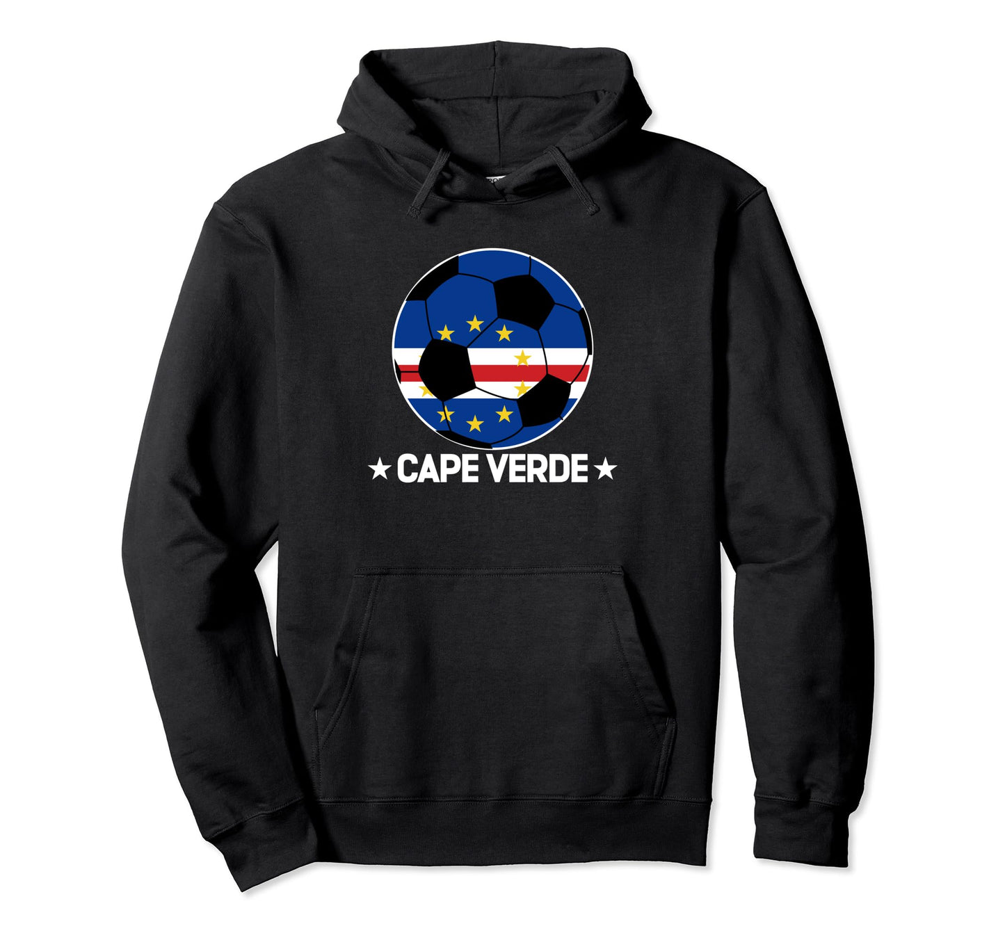 Cape Verde Soccer Team Cape Verde Flag Hoodie - Fun Novelty Design Unisex - T-Shirt, Sweatshirt, Hoodie