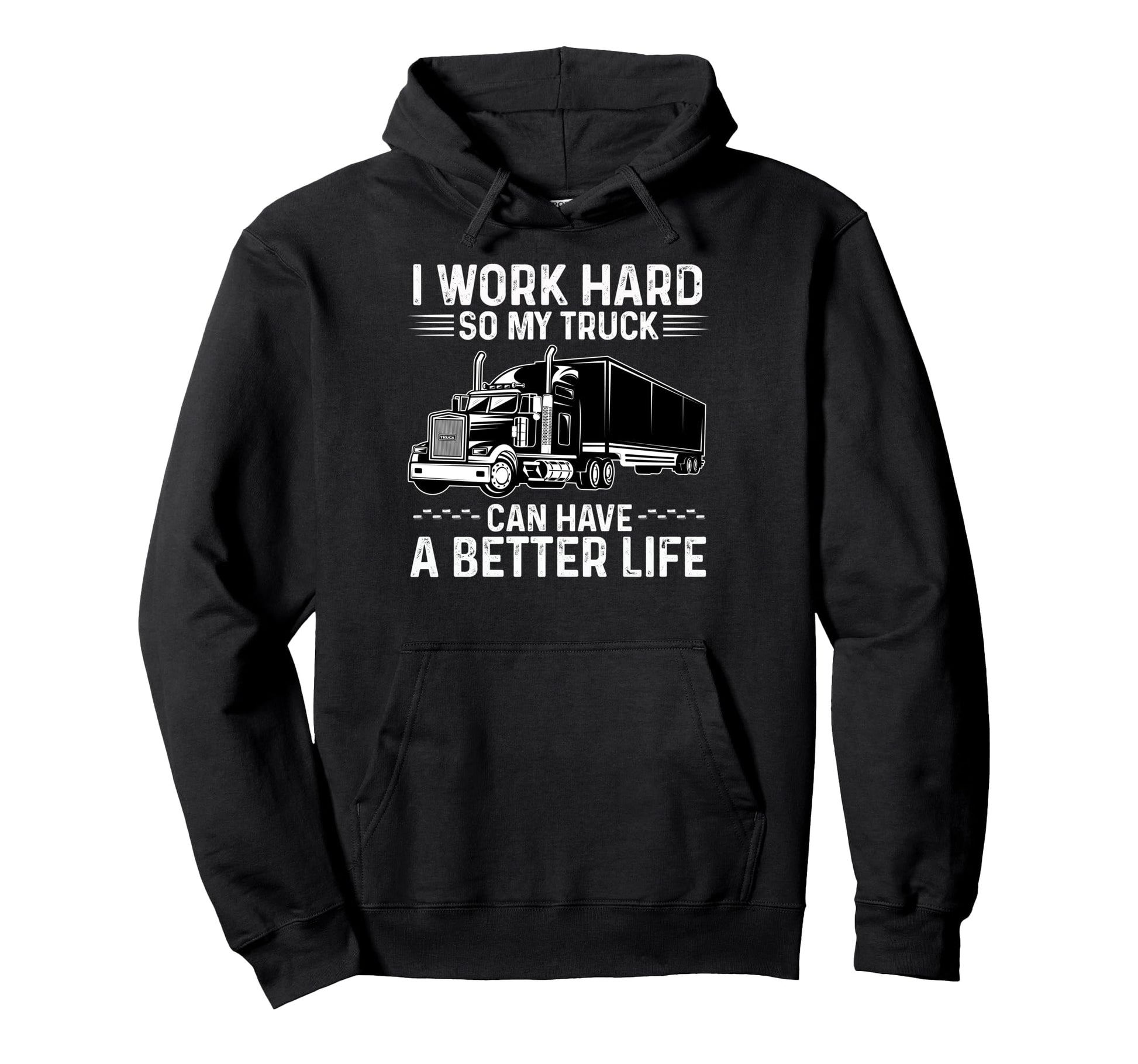 Cdl Trucker Dad Semi Truck Driver Hoodie - Casual Everyday Wear for Adults - T-Shirt, Sweatshirt, Hoodie