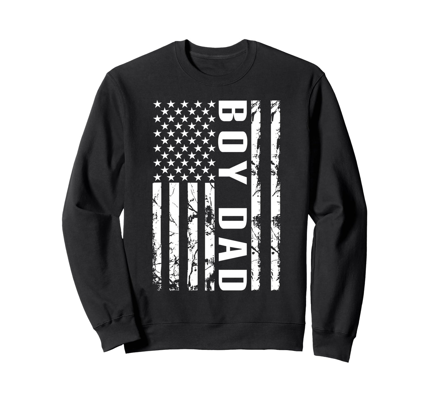 Dad Us Flag Proud Dad Dad Fathers Sweatshirt - Novelty Apparel for Adults - T-Shirt, Sweatshirt, Hoodie