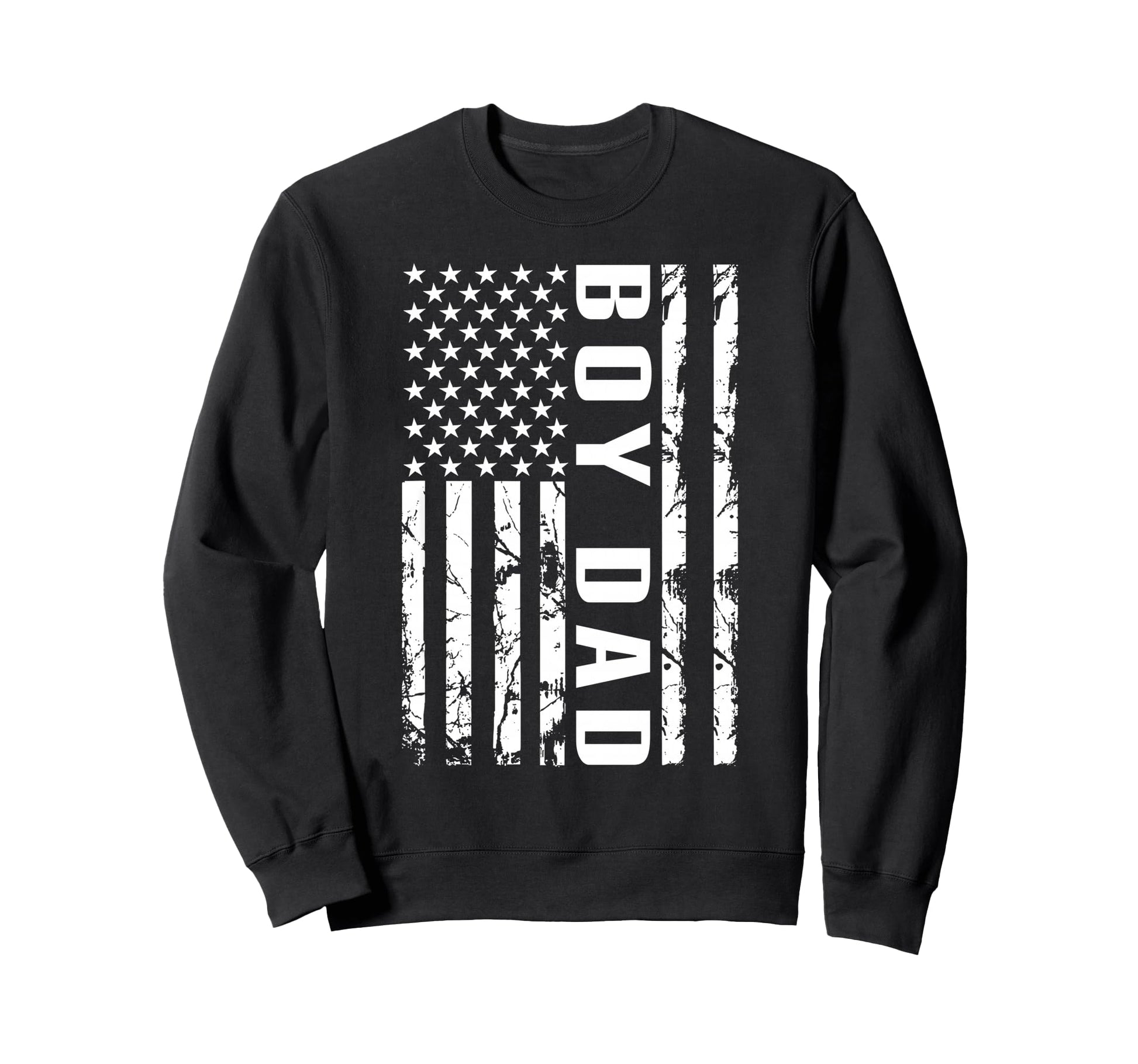 Dad Us Flag Proud Dad Dad Fathers Sweatshirt - Novelty Apparel for Adults - T-Shirt, Sweatshirt, Hoodie