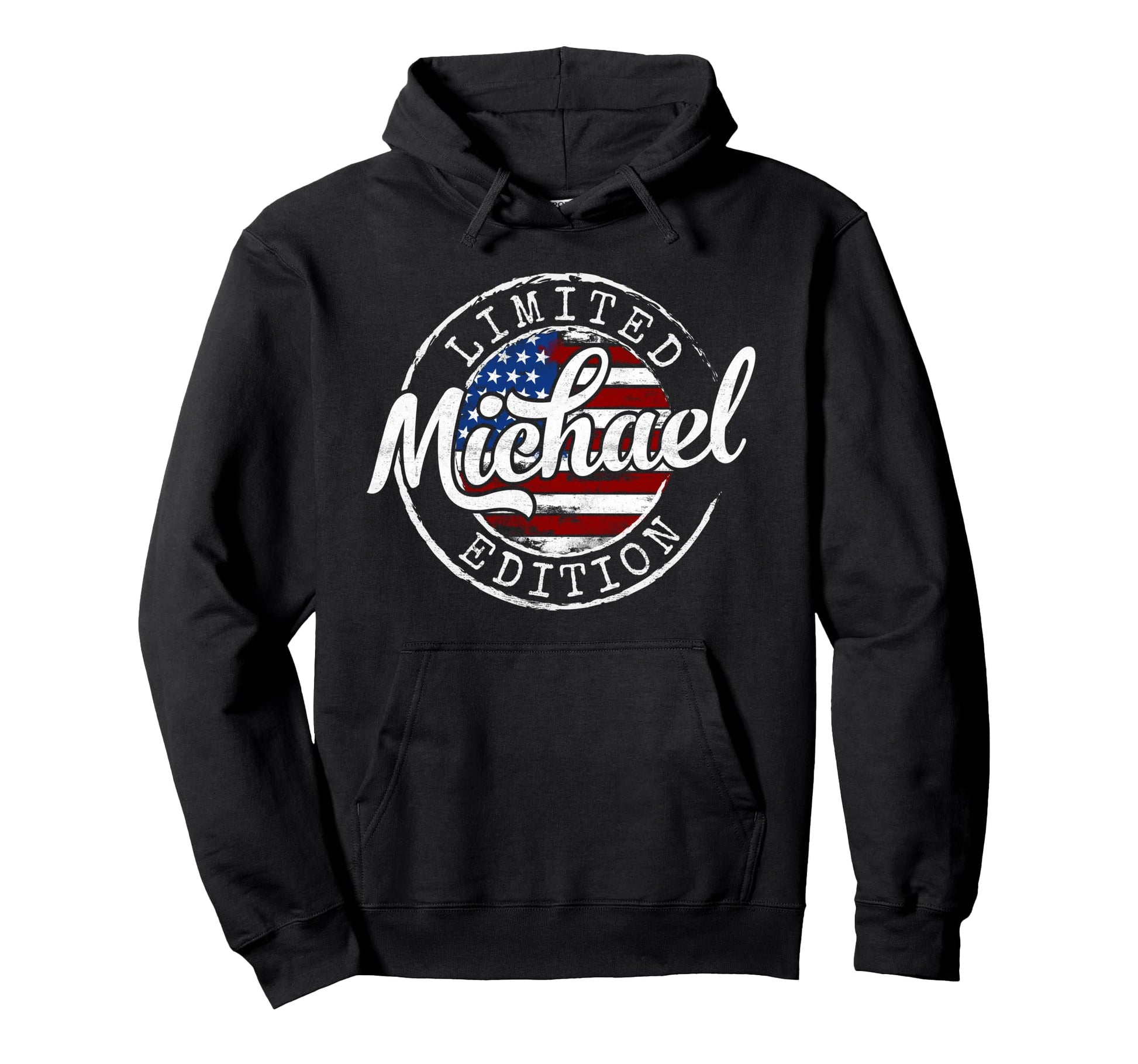 Michael Usa Flag Stamp Personalized Name Hoodie - Unique Graphic for Adults - T-Shirt, Sweatshirt, Hoodie
