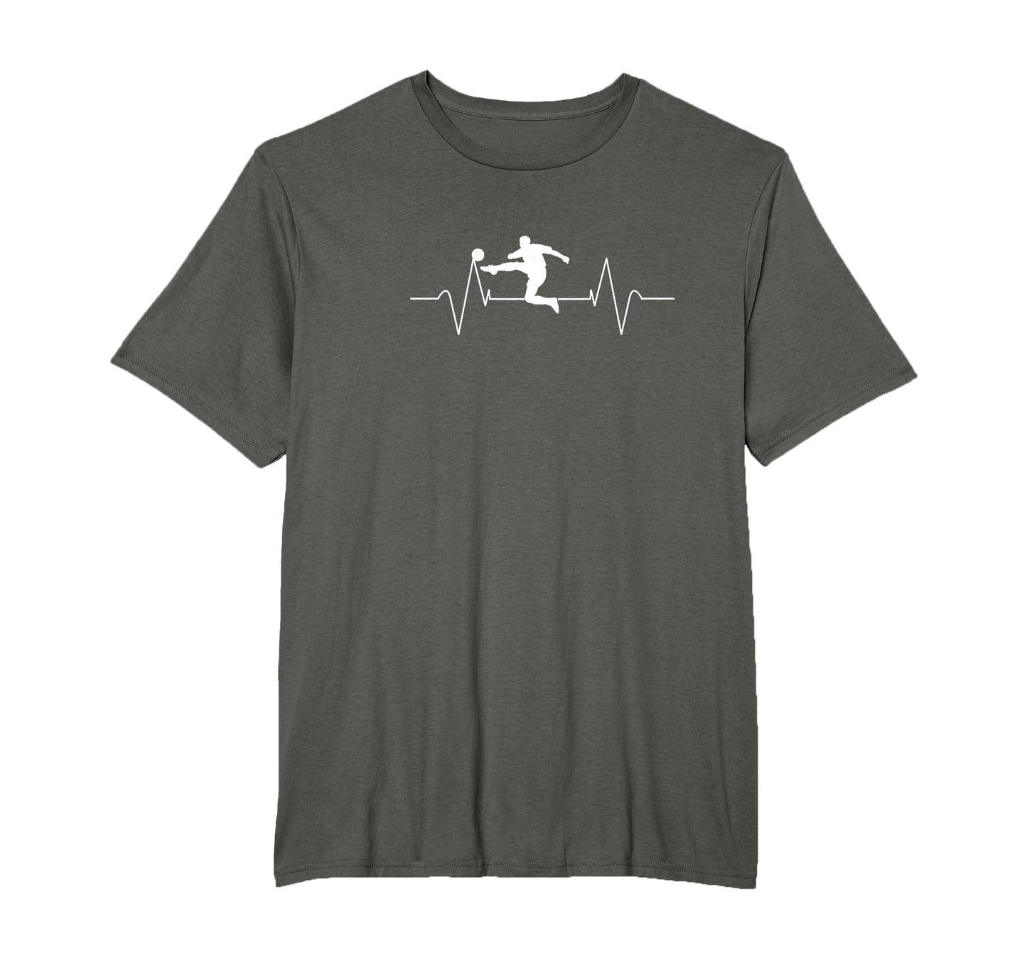 Soccer Heartbeat Soccer Player Gift T-Shirt - Streetwear Style Men Women - T-Shirt, Sweatshirt, Hoodie